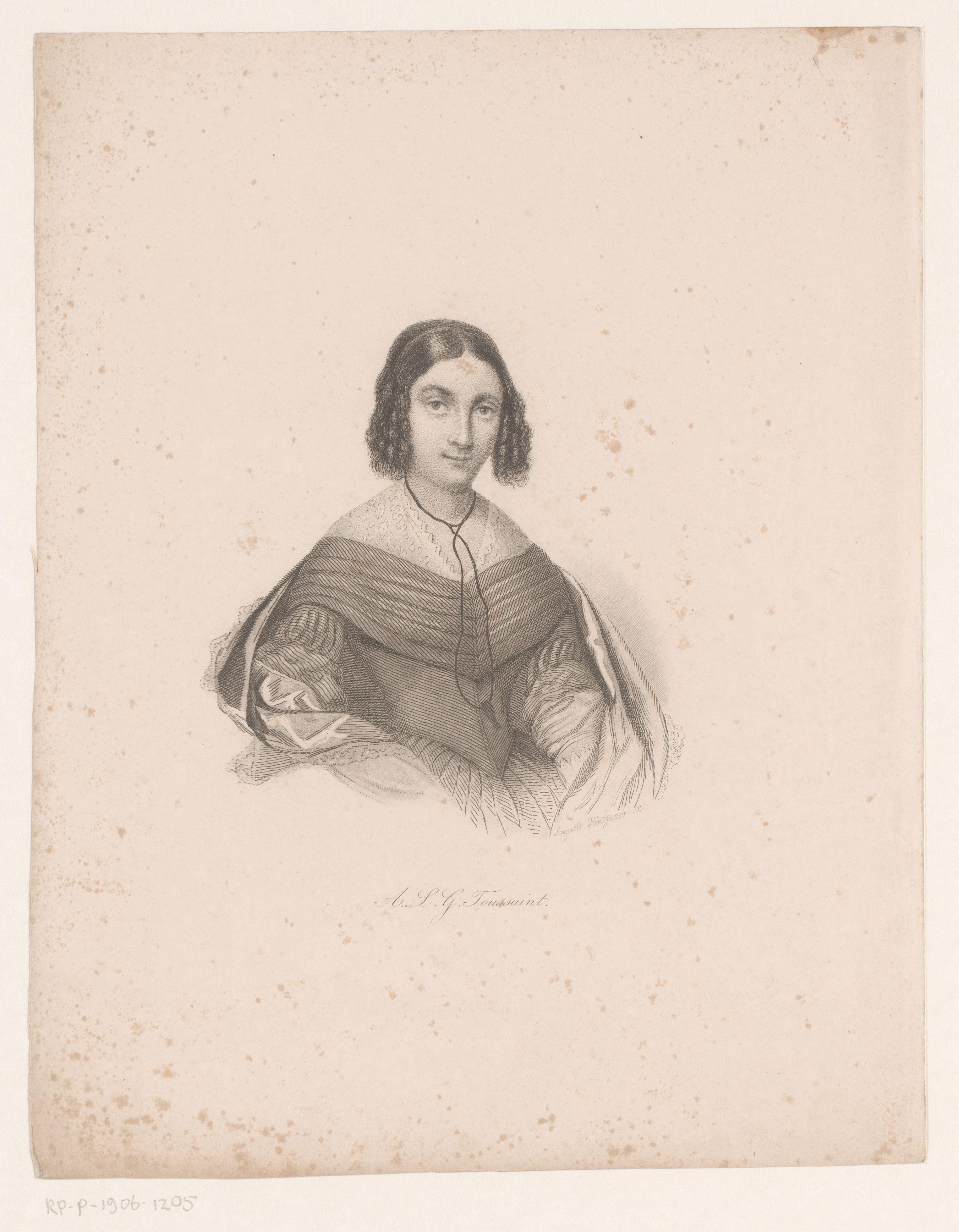Portret van Anna Louisa Toussaint
