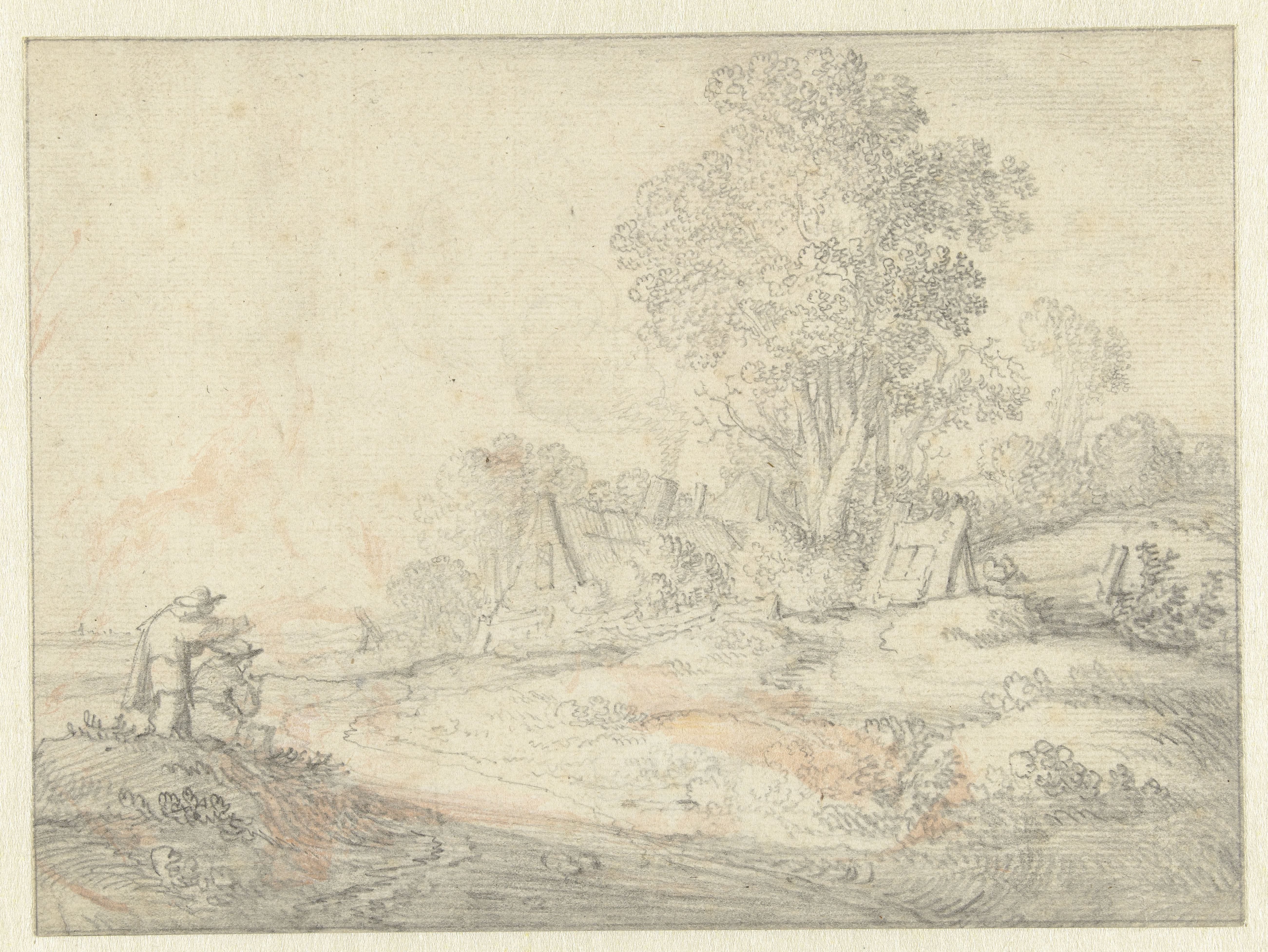 Boerderij onder bomen