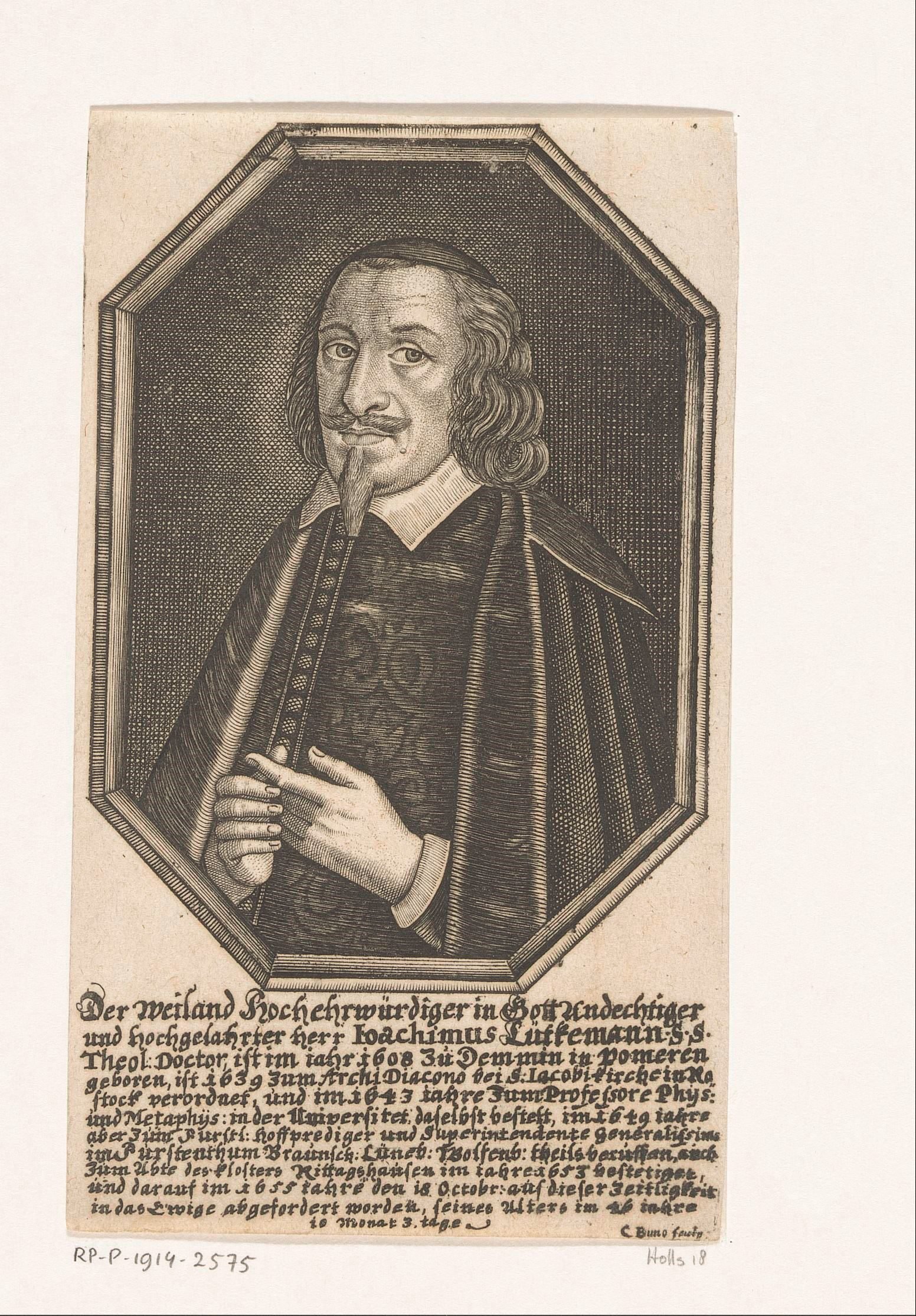 Portret van Joachim Lütkemann