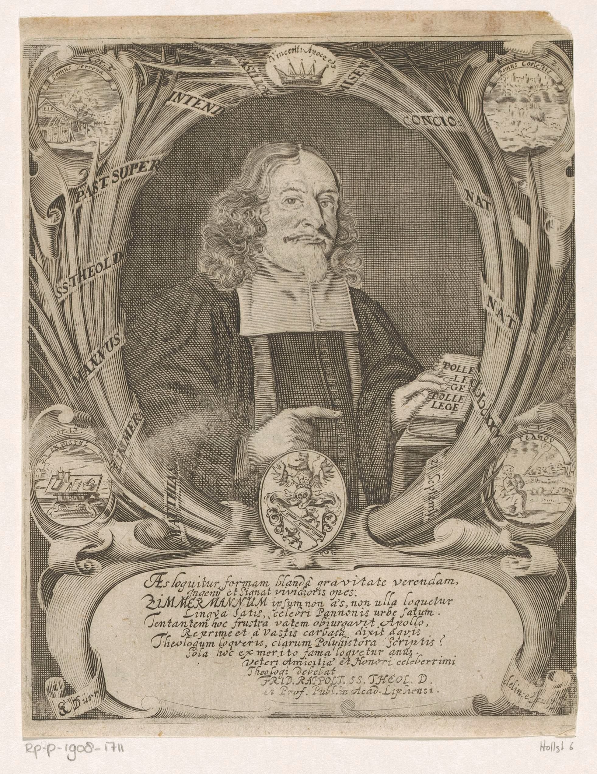 Portret van Johann Marcus Goebel