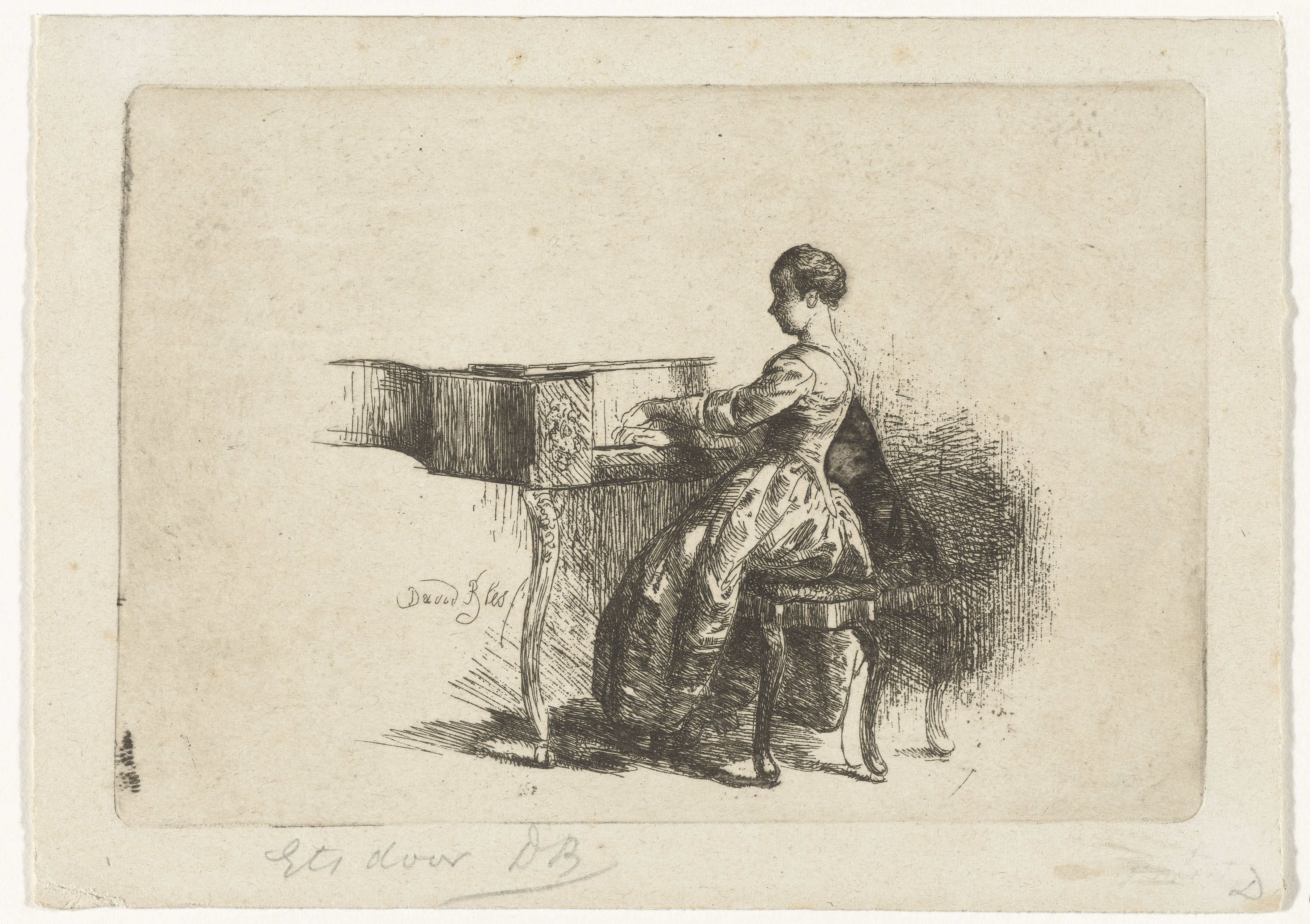 Meisje aan de piano