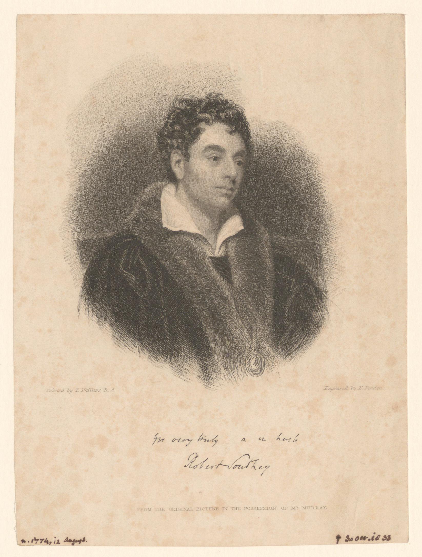 Portret van Robert Southey