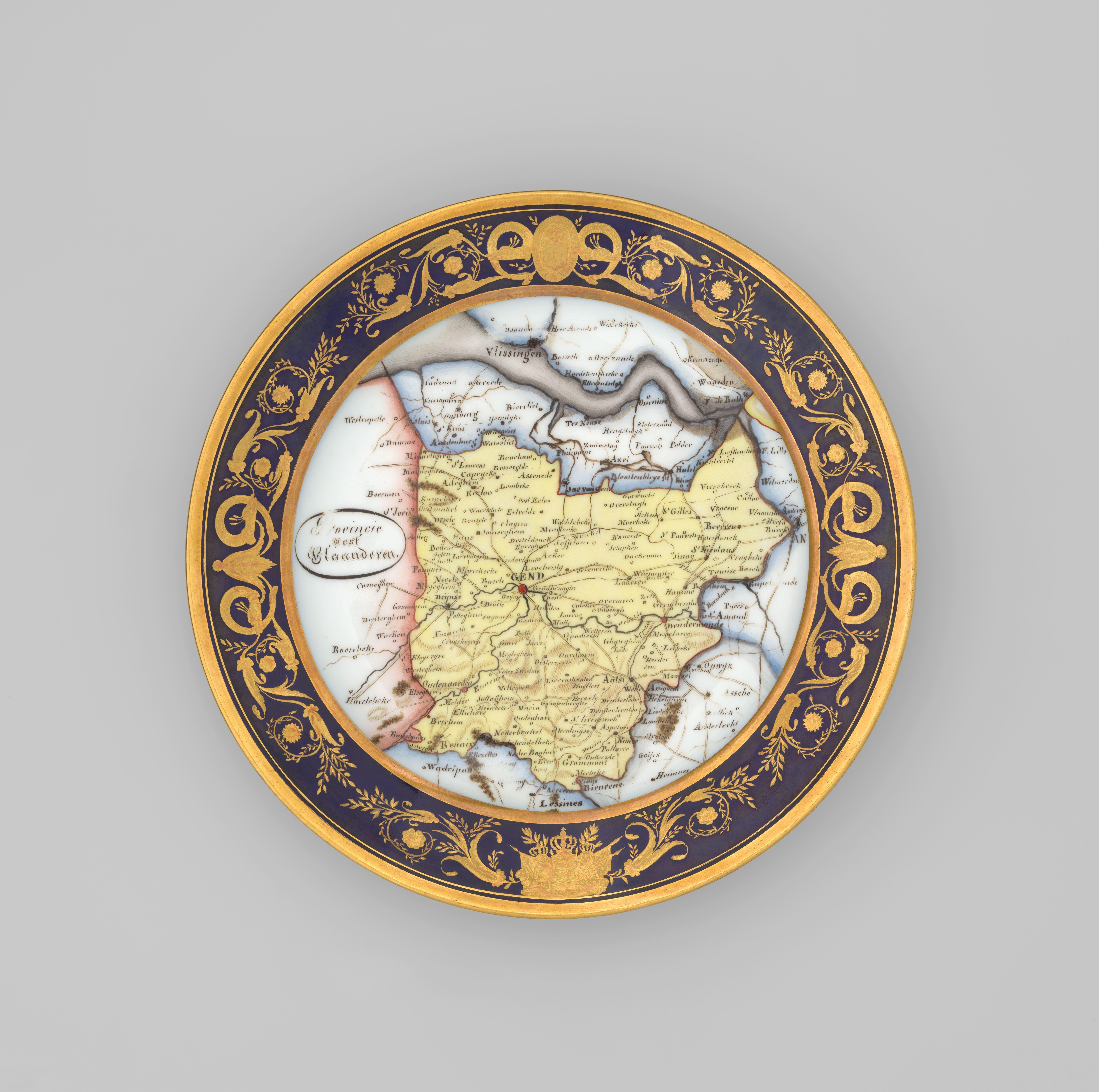 18 borden met het decor van een Nederlandse provincie