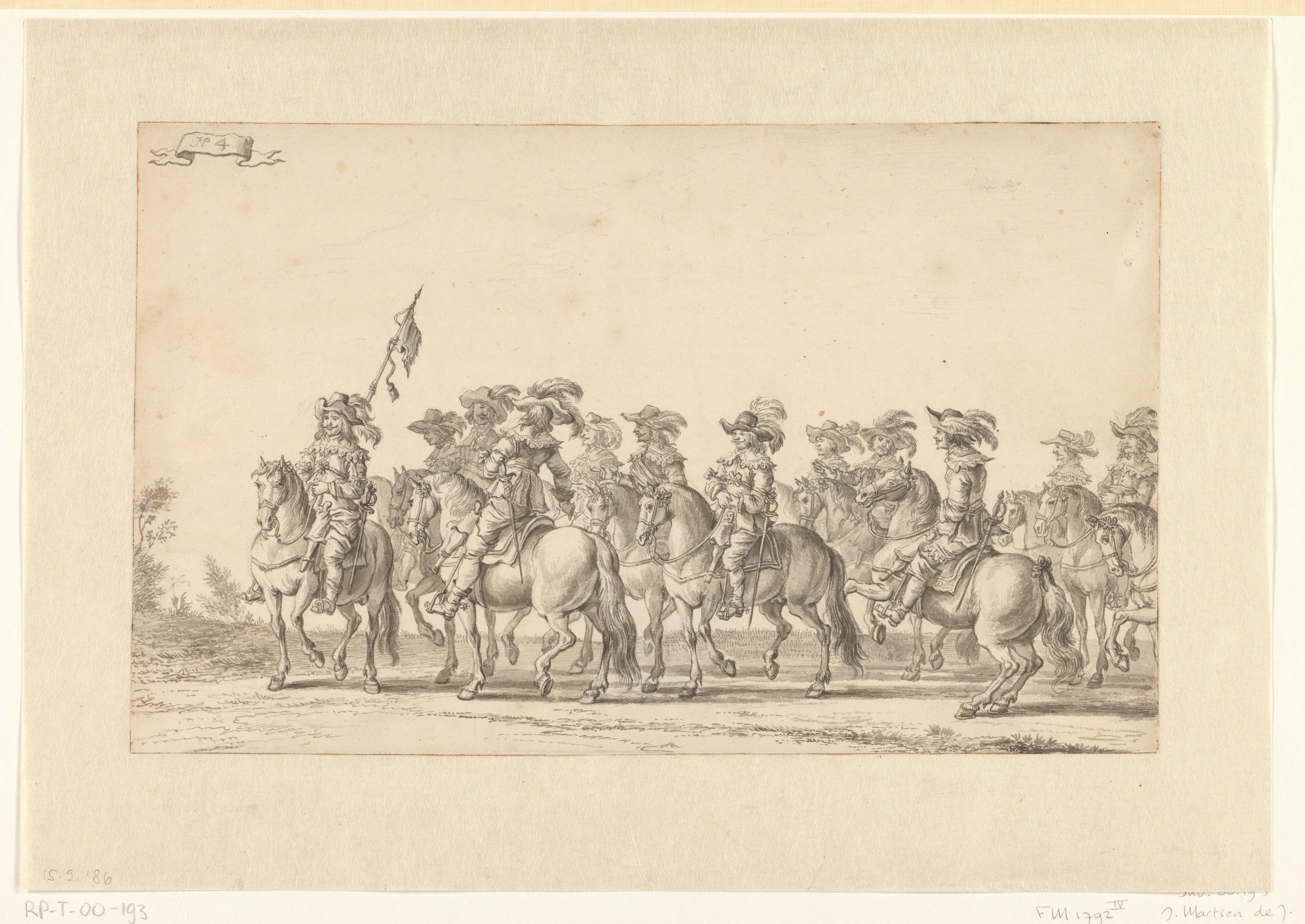 De intocht van Maria de' Medici te Amsterdam in 1638 (plaat 4)