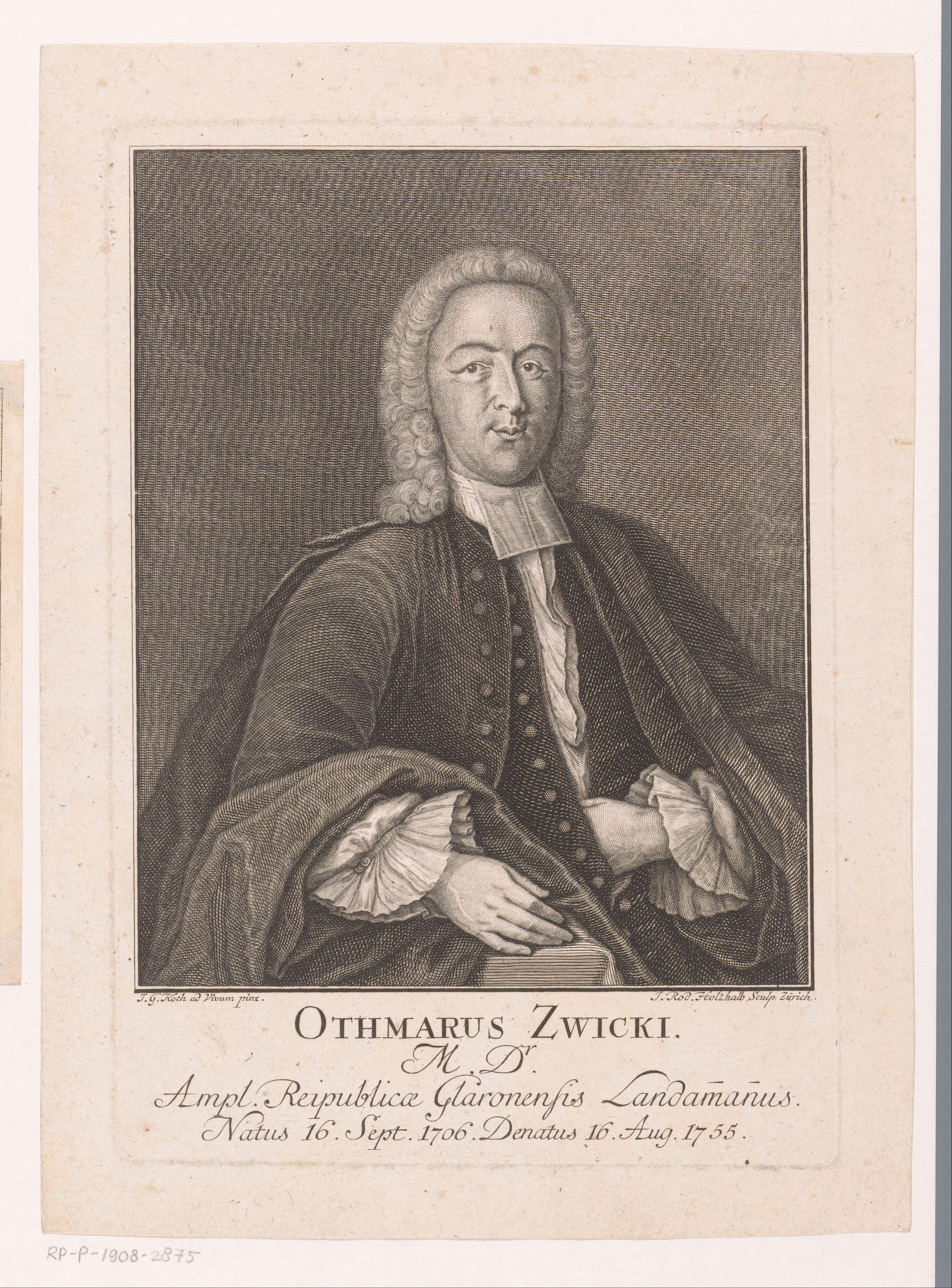 Portret van Othmar Zwicki