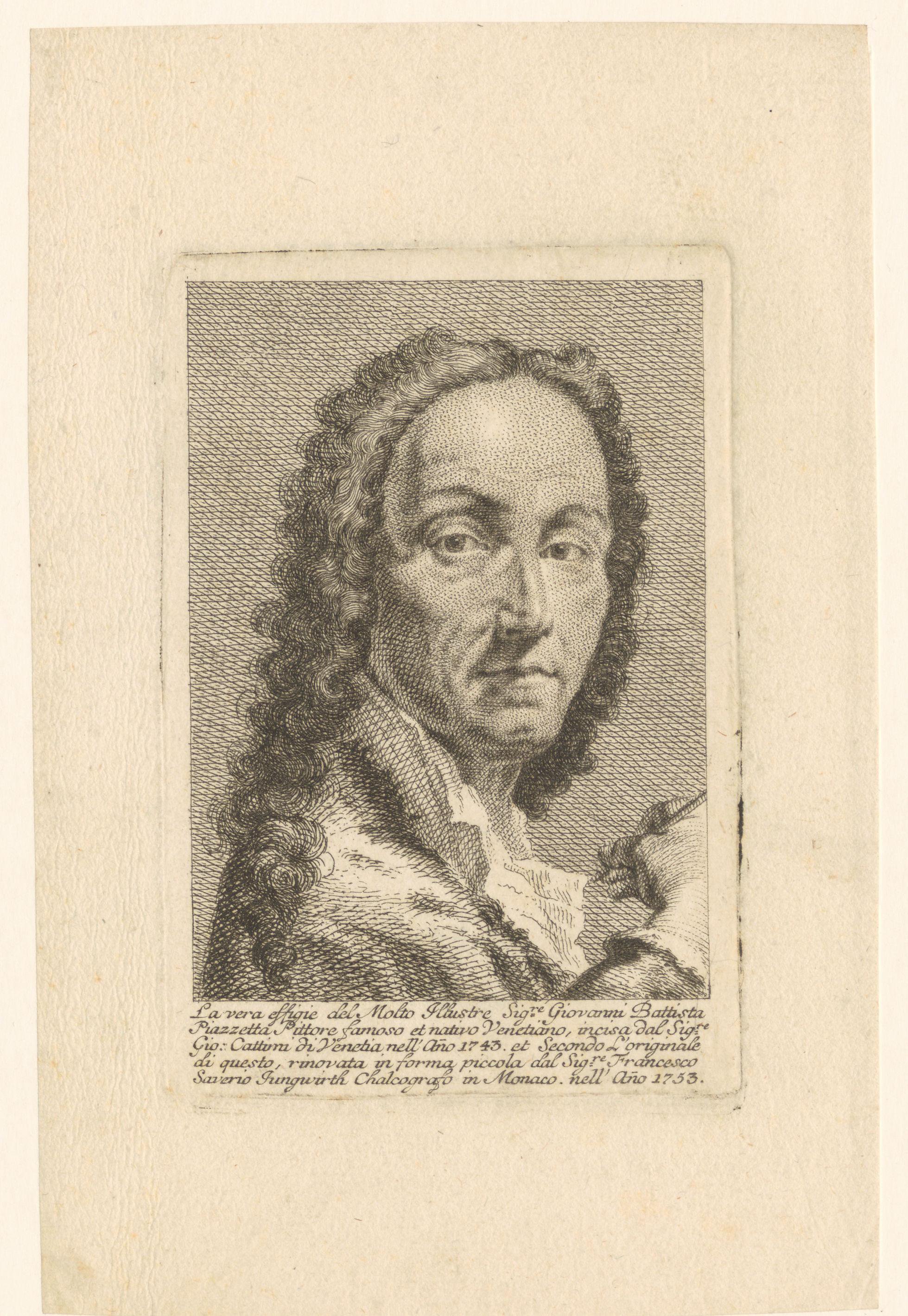 Portret van Giovanni Battista Piazzetta