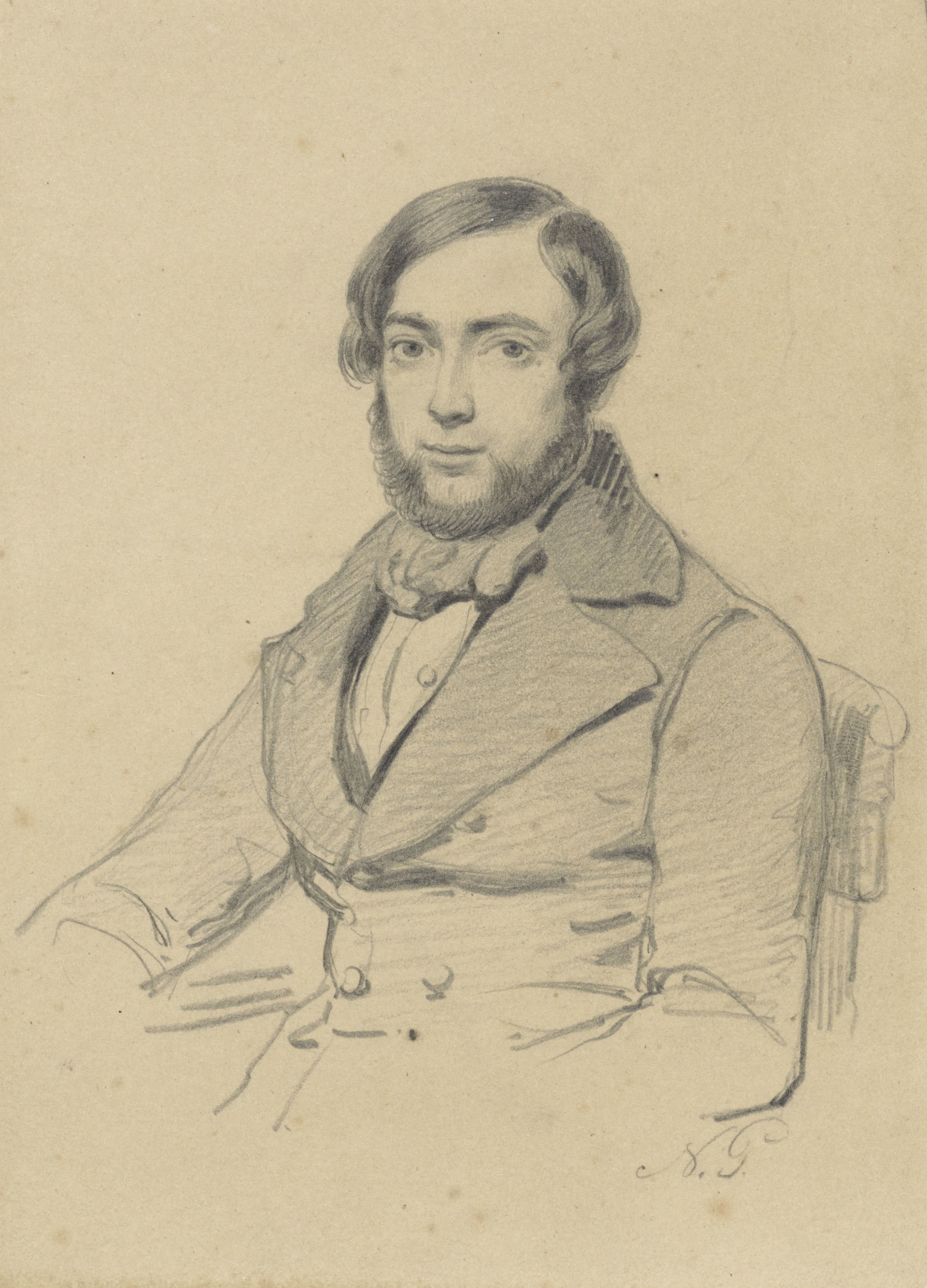Portret van Johan Coenraad Hamburger