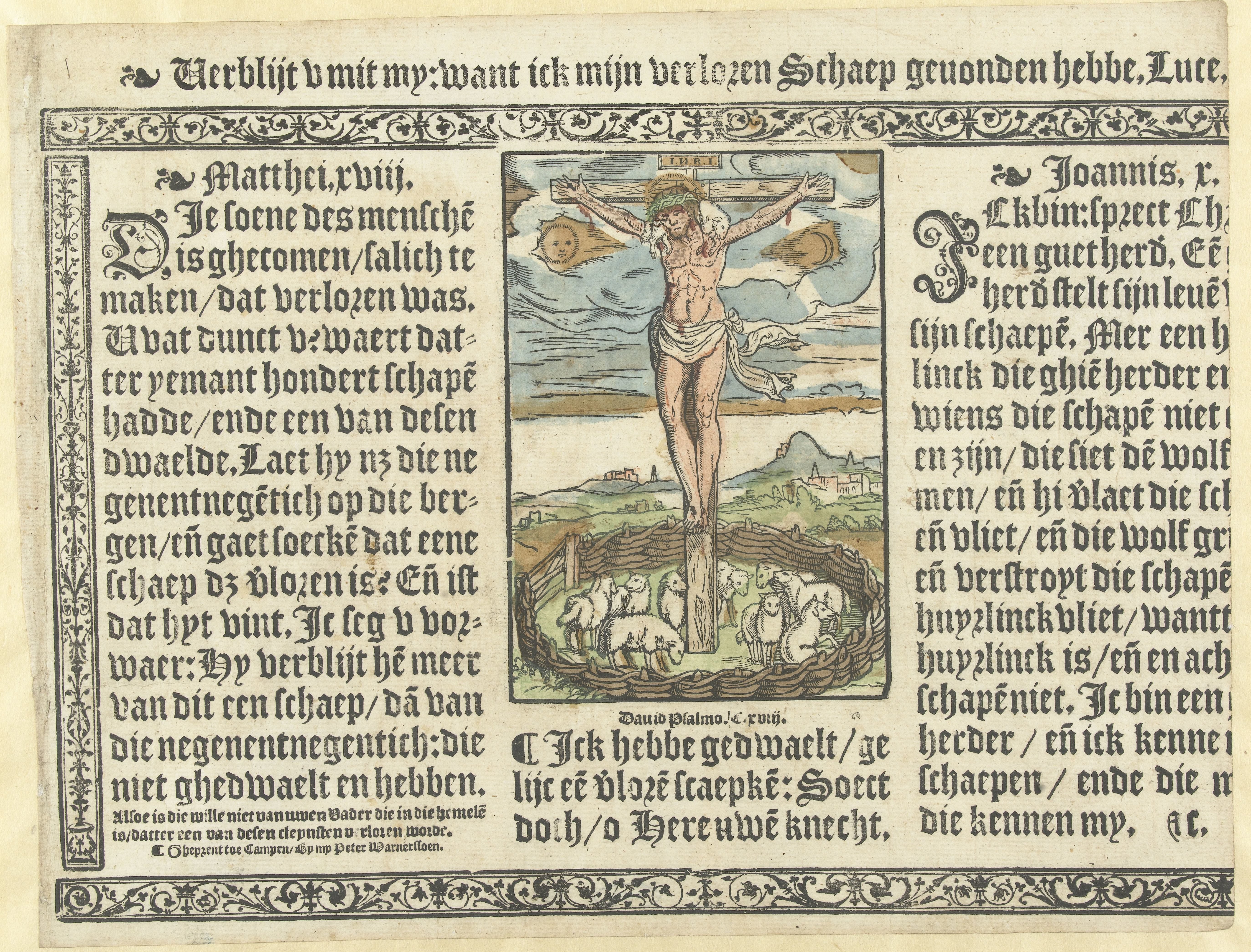 Christus aan het kruis als de Goede Herder
