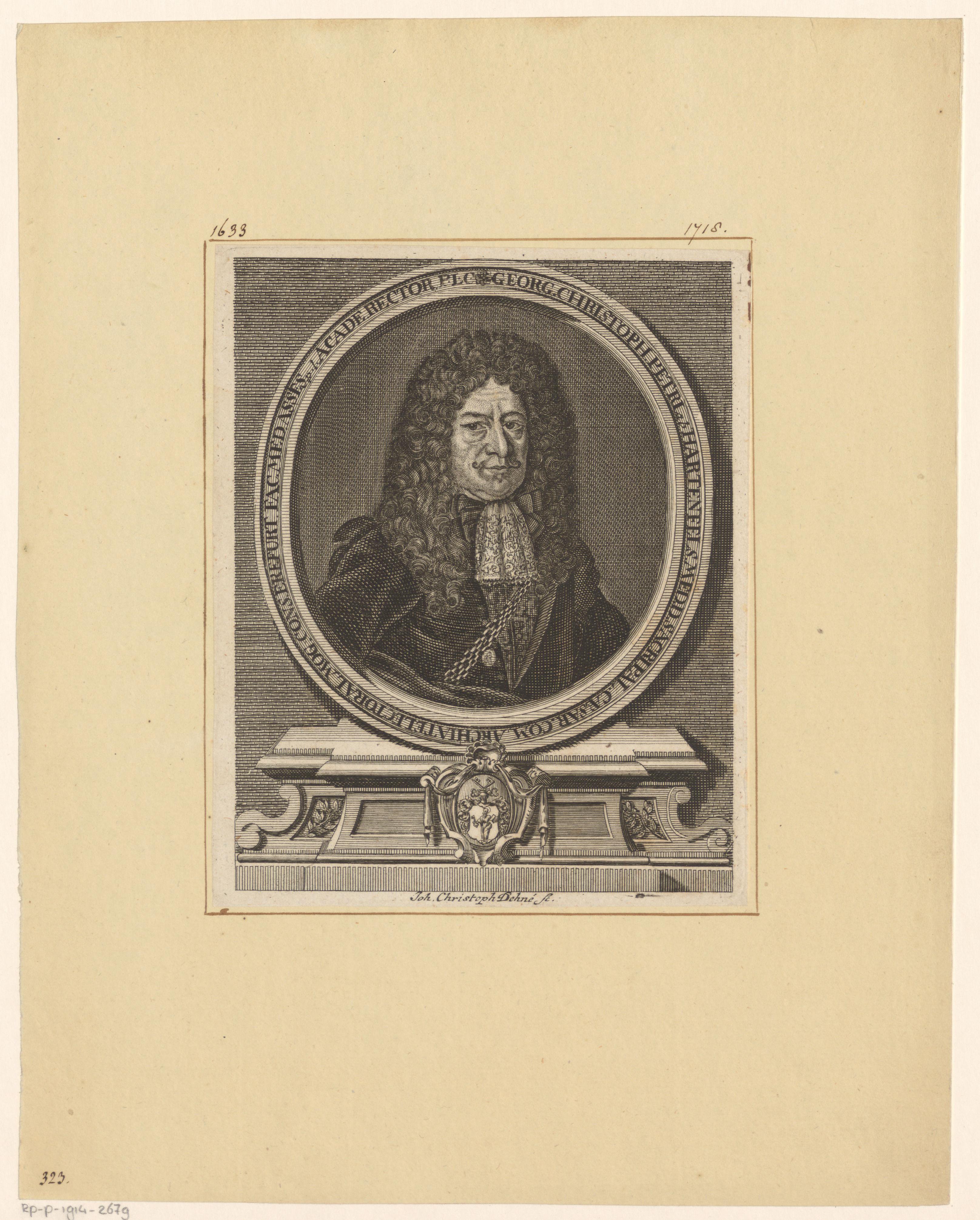 Portret van Georg Christoph Petri von Hartenfels
