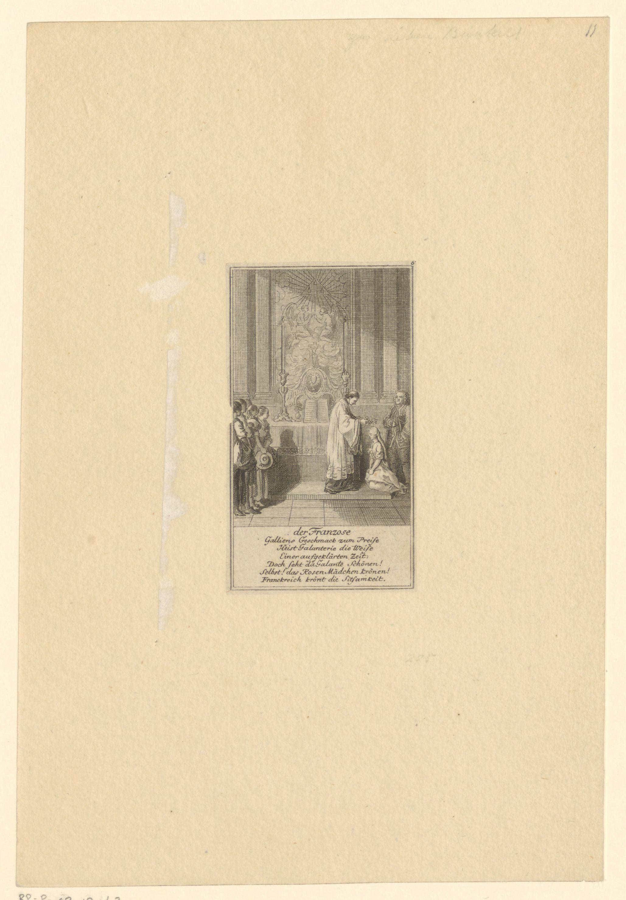 Ceremonie in een Franse kerk