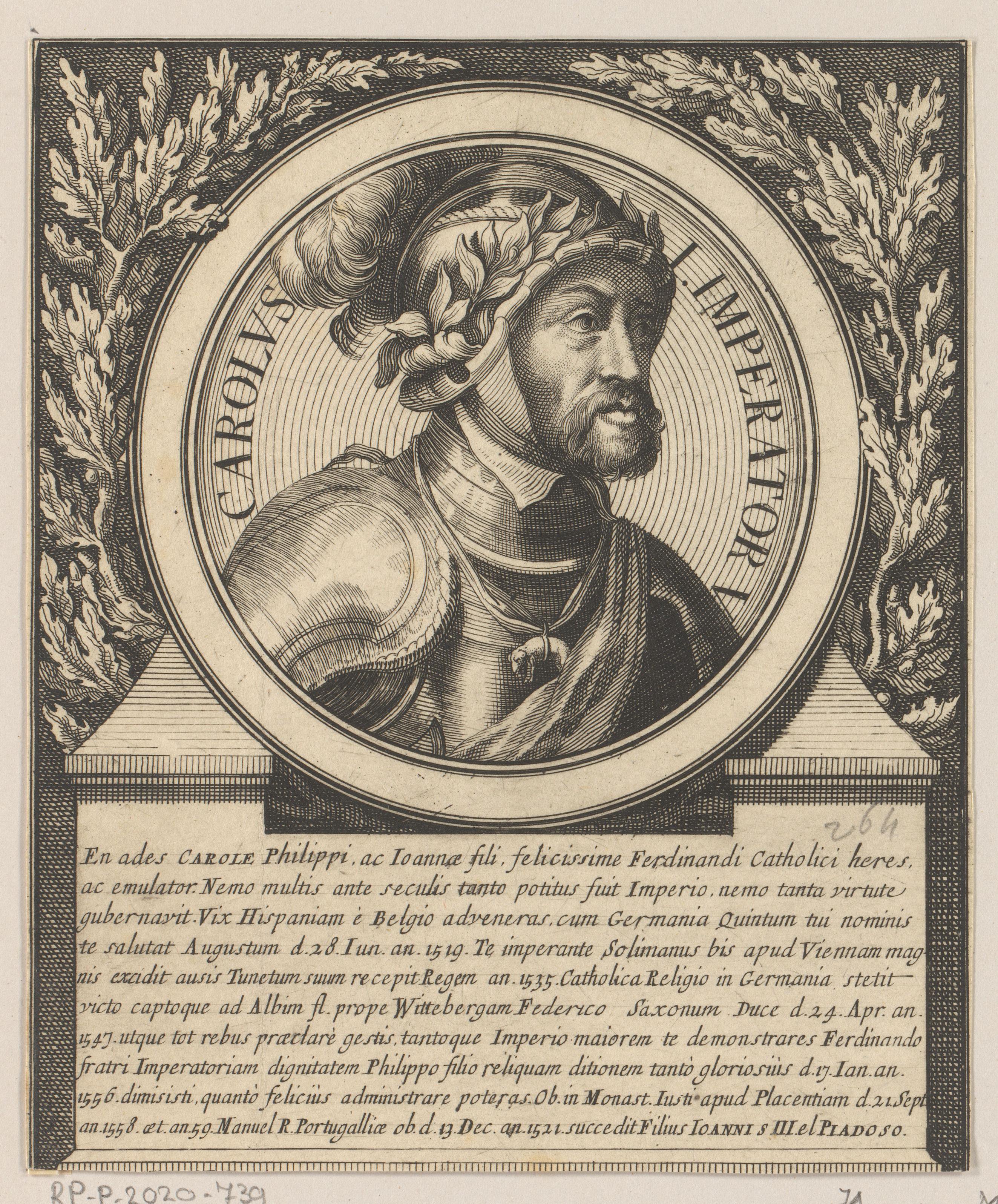 Portret van keizer Karel V