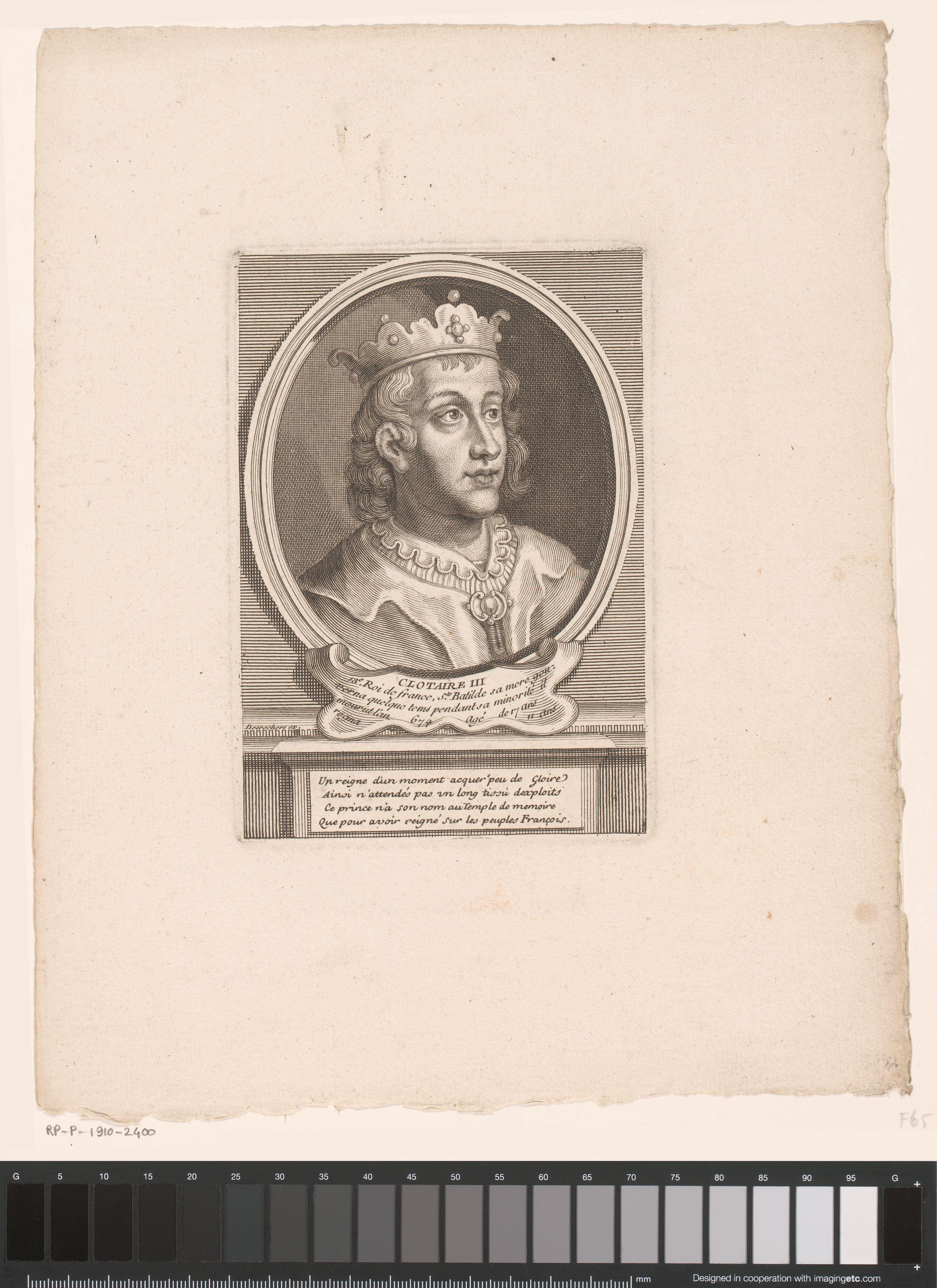 Portret van Chlotharius III