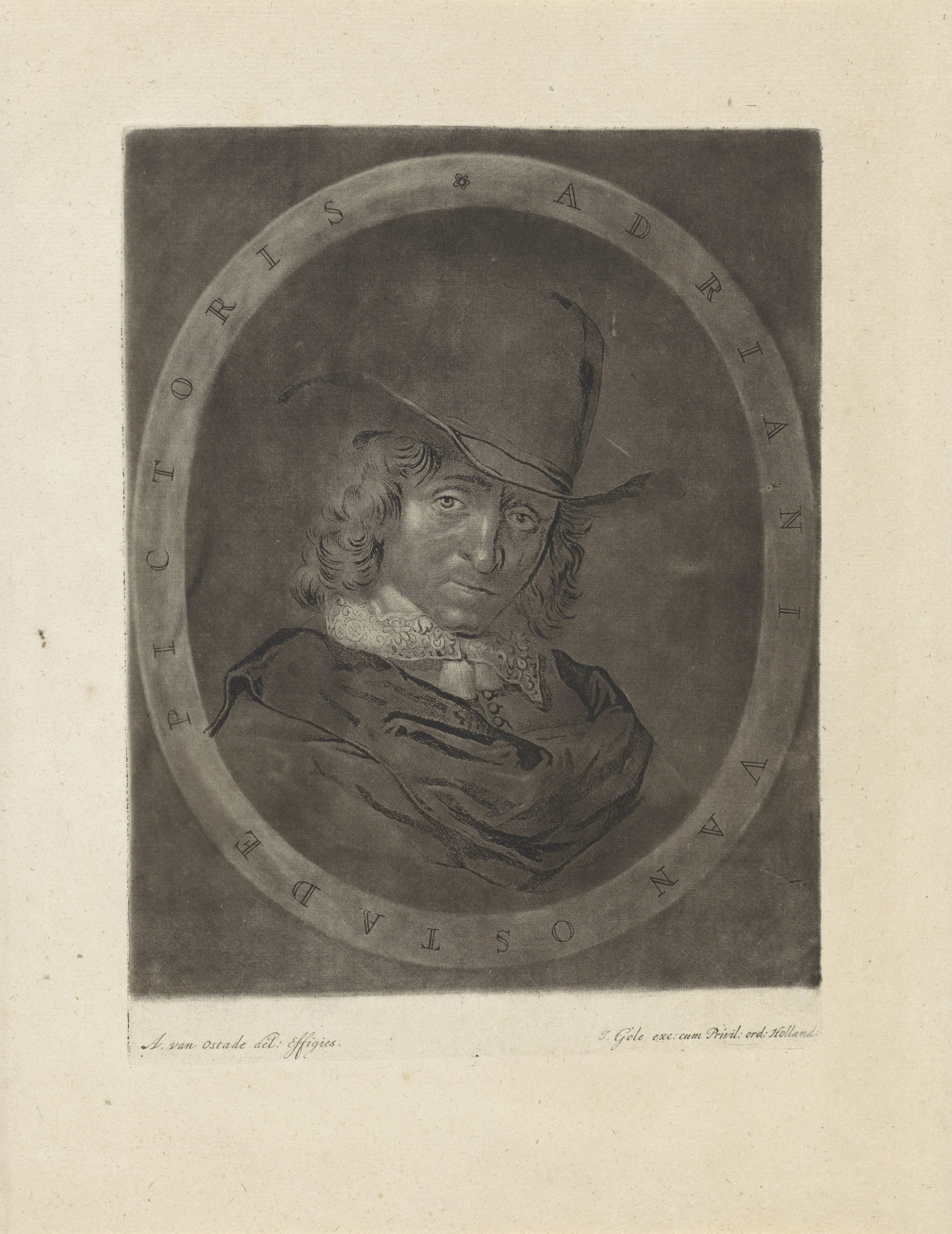 Portret van Adriaen van Ostade