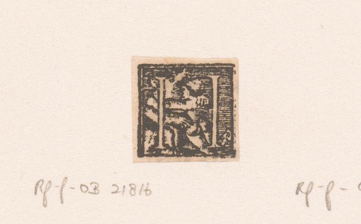 Letter H: putti