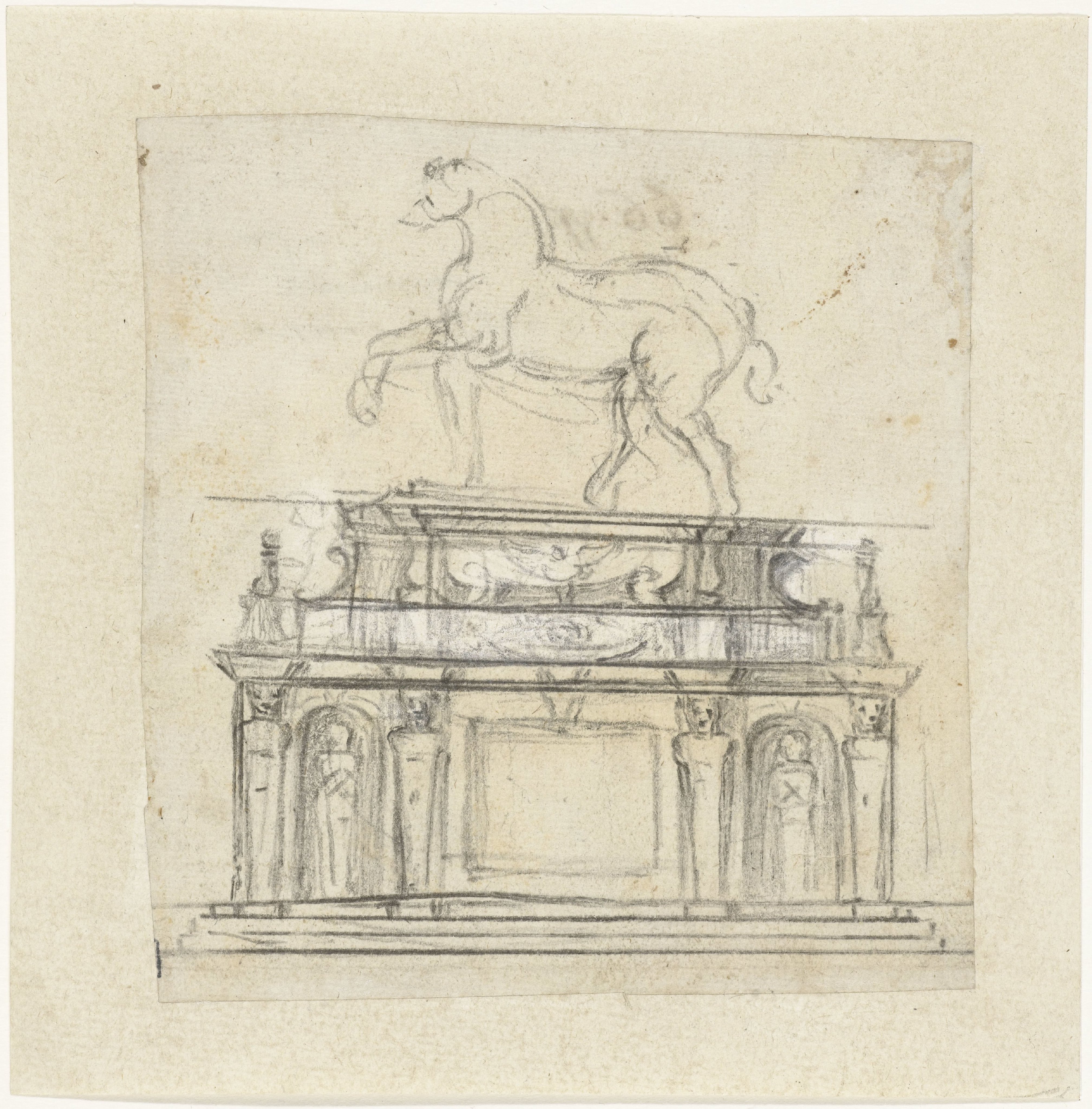 Design for an Equestrian Statue of Henry II of France