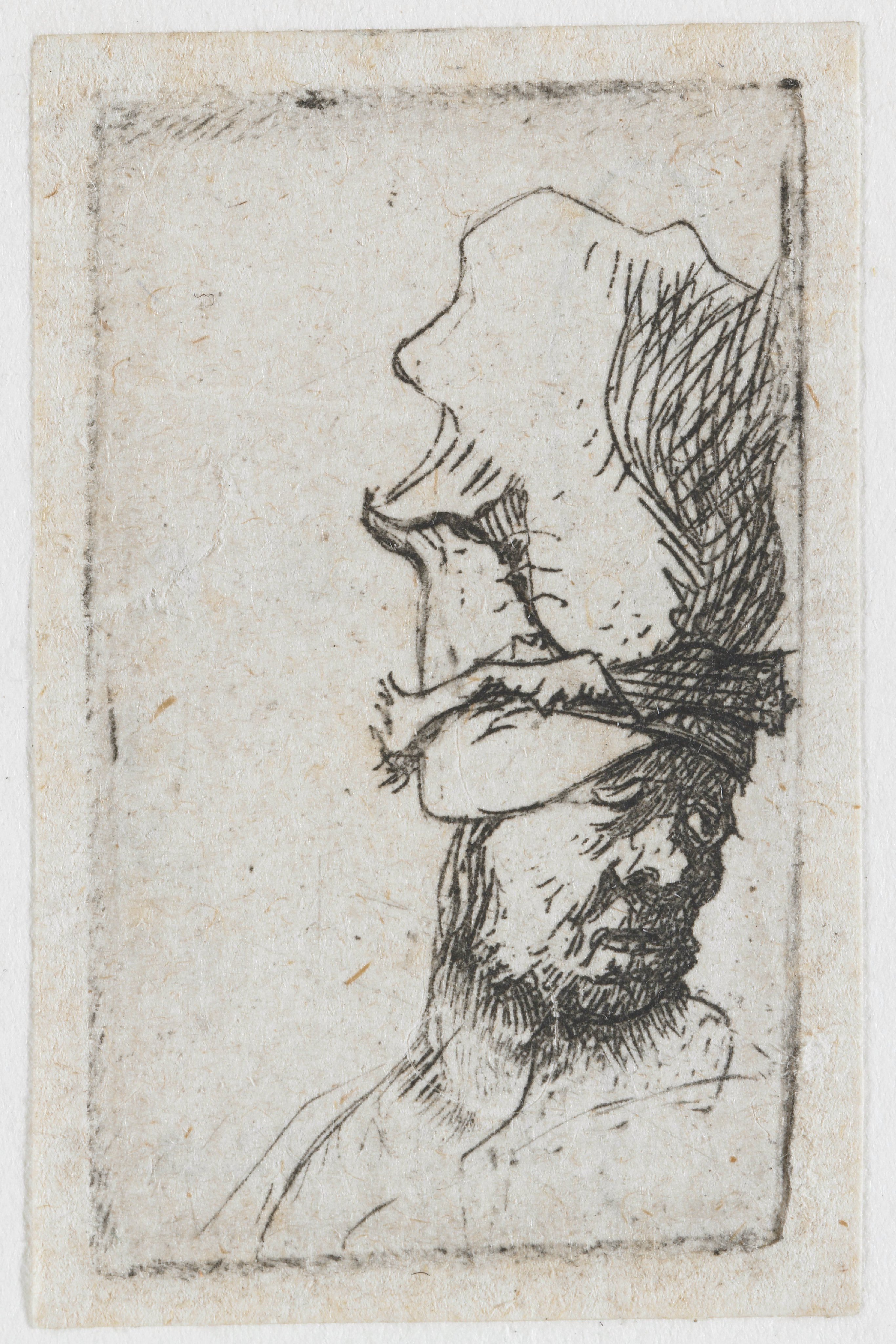 Head of a Man in a High Hat