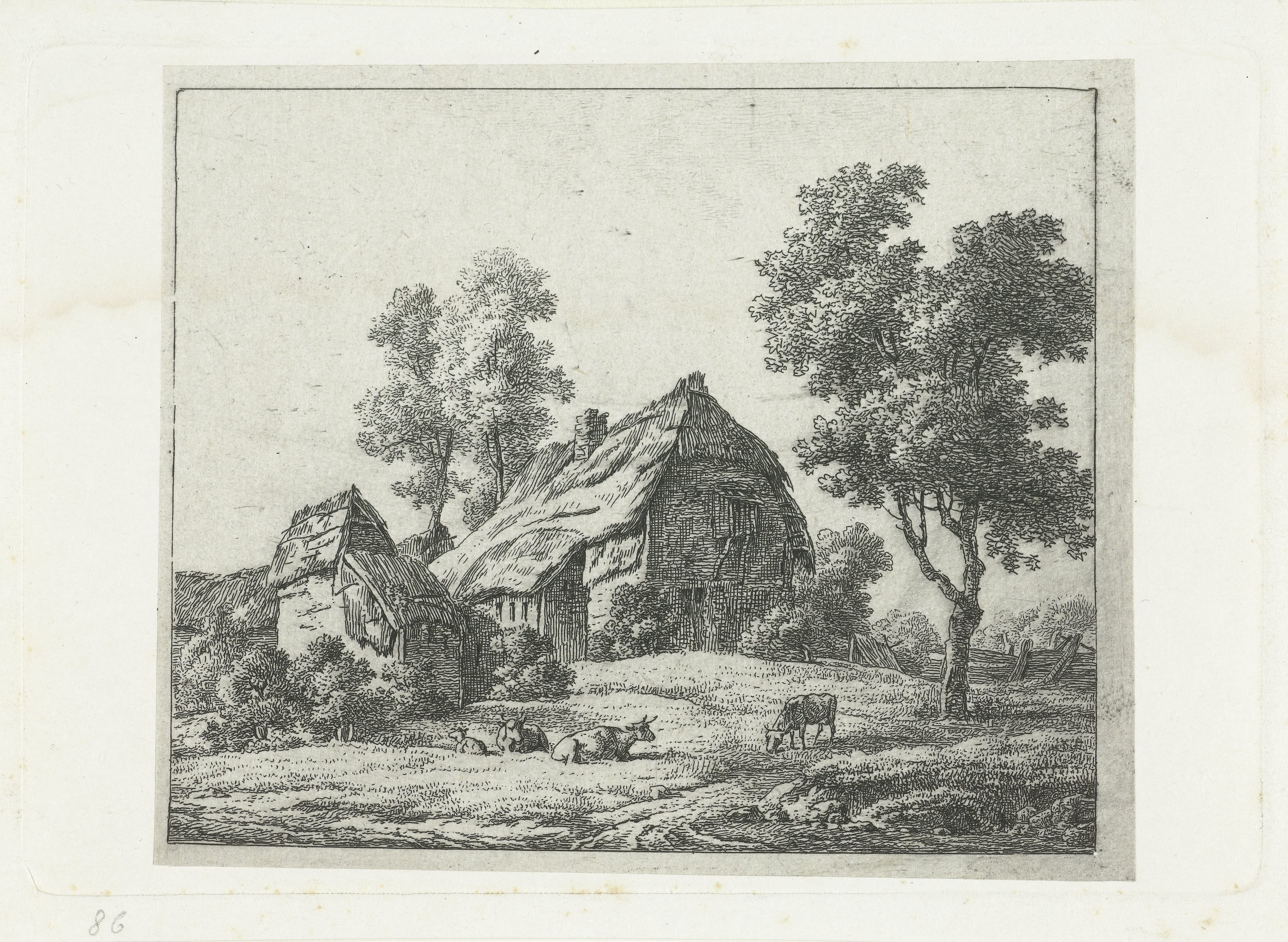 Landschap met boerderij