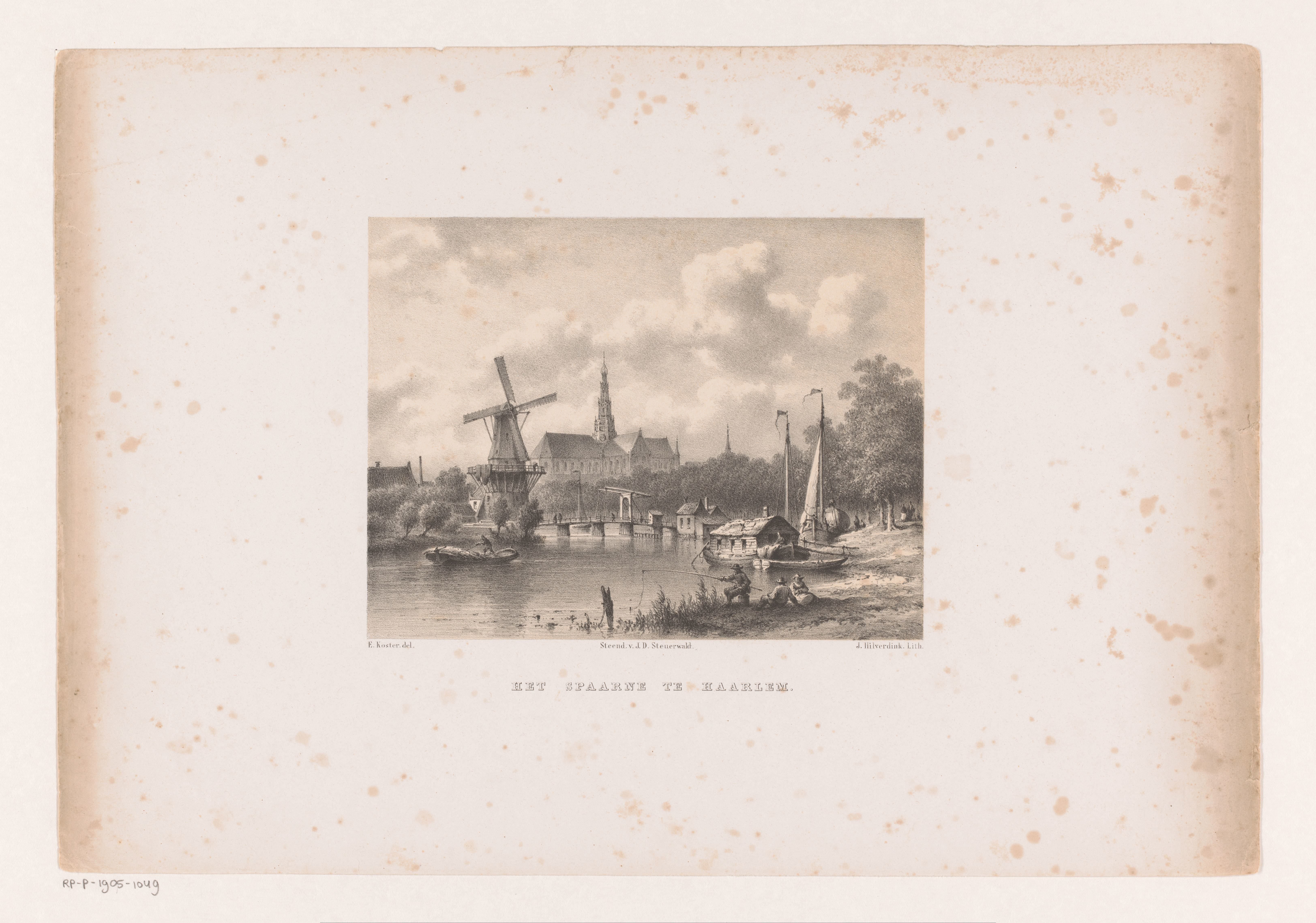 Rivier het Spaarne in Haarlem