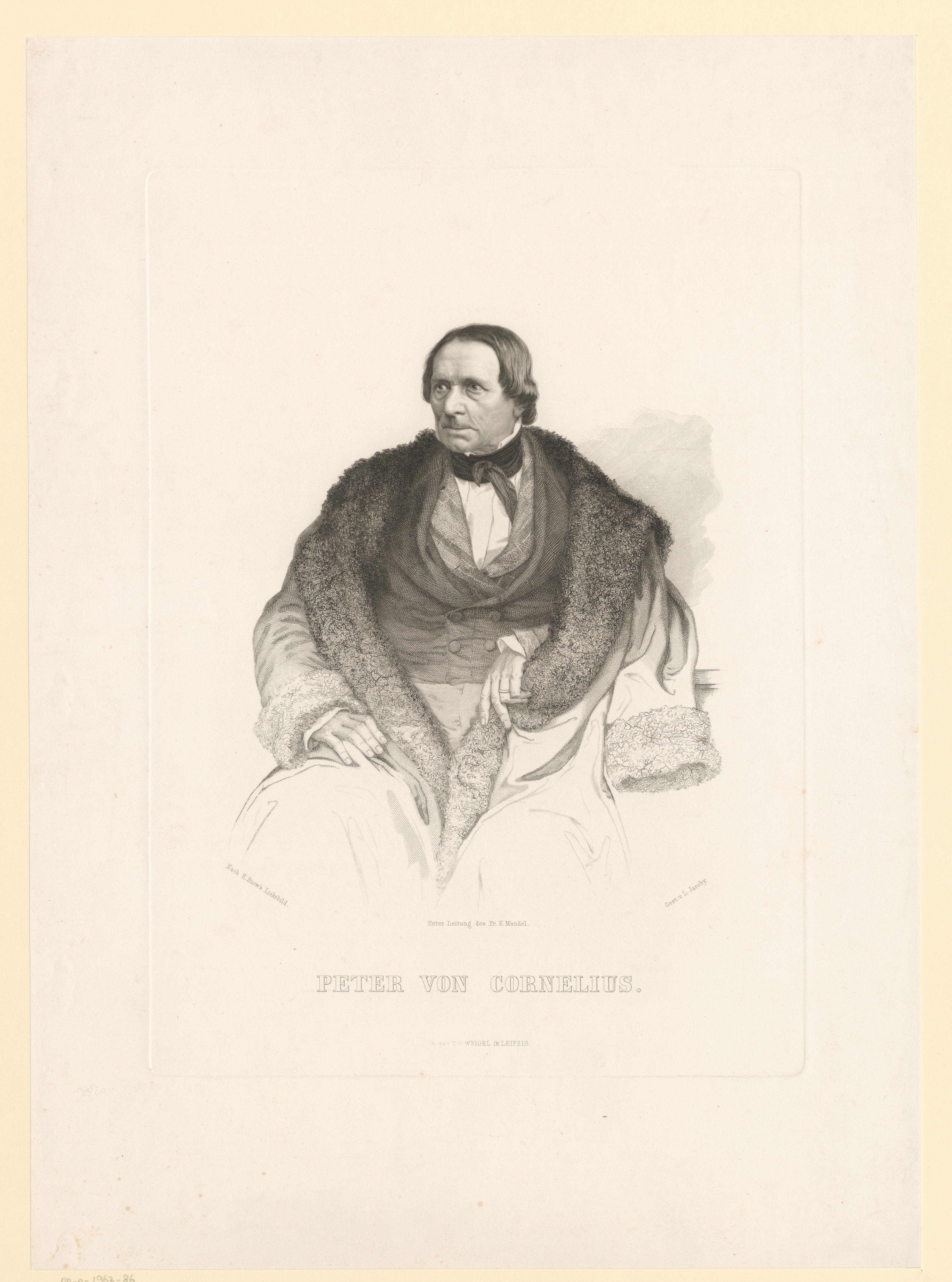 Portret van Peter von Cornelius