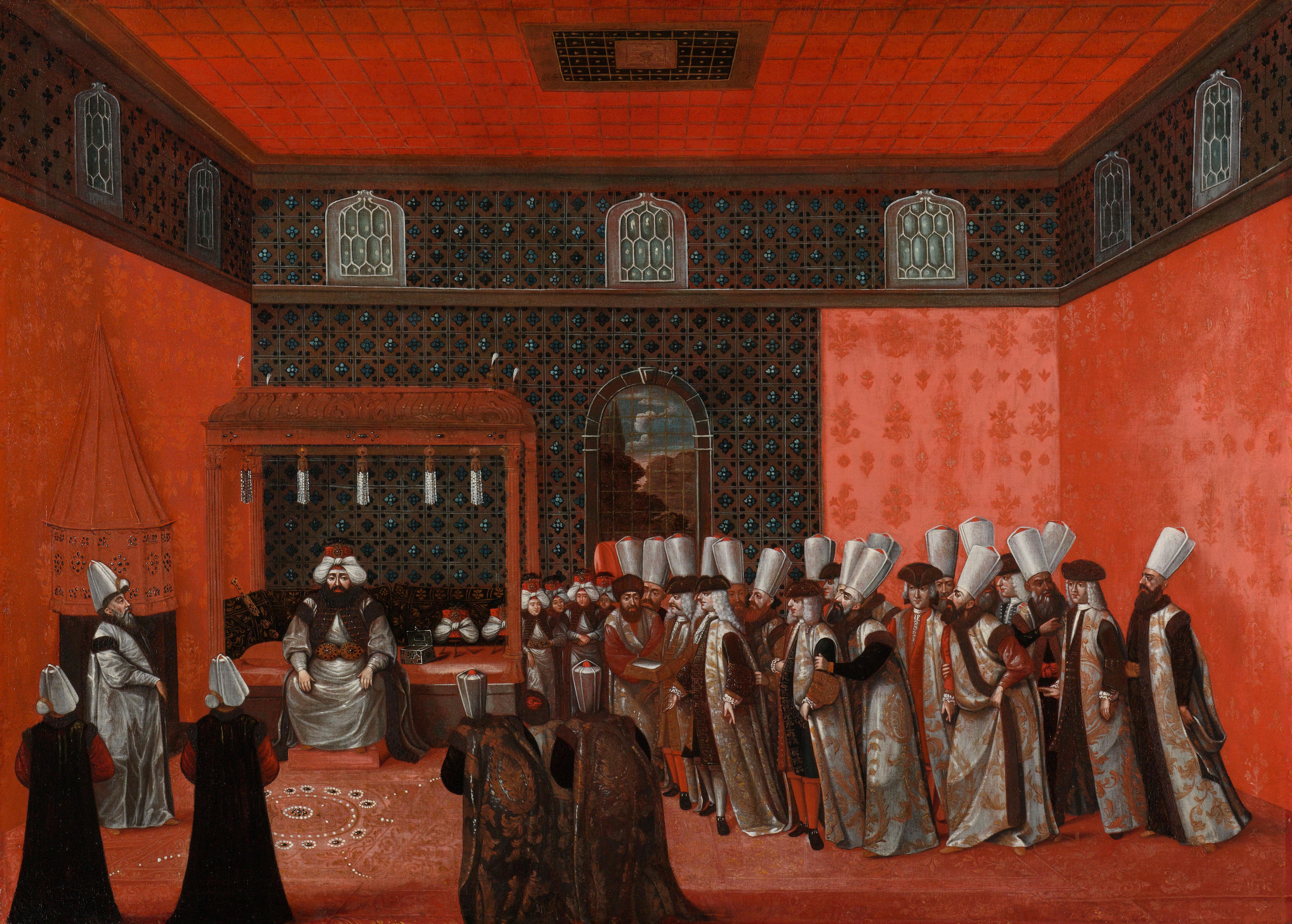 An Ambassador's Audience with Sultan Ahmed III (Ambassador Cornelis Calkoen)