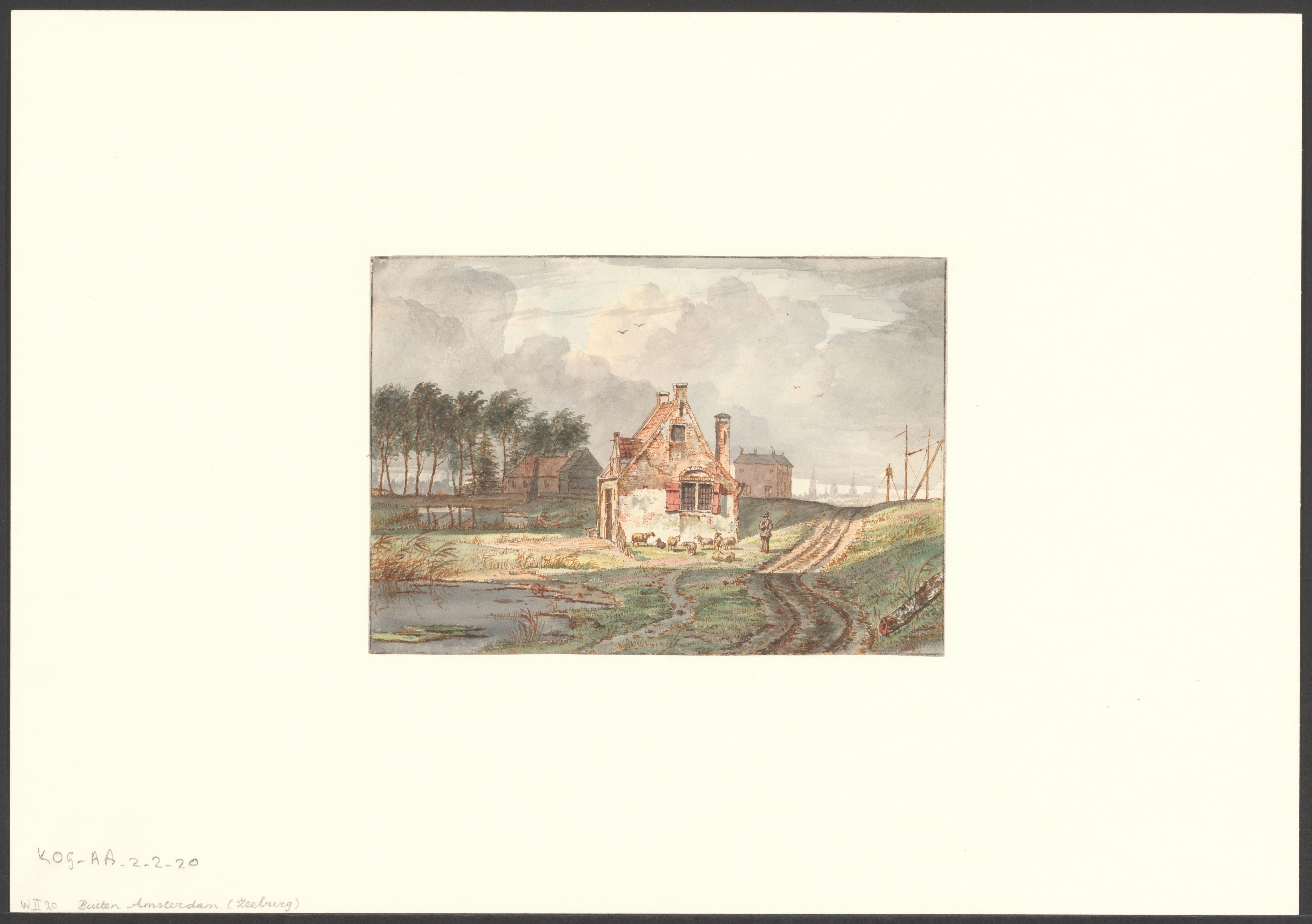 Gezicht op een huis in Zeeburg