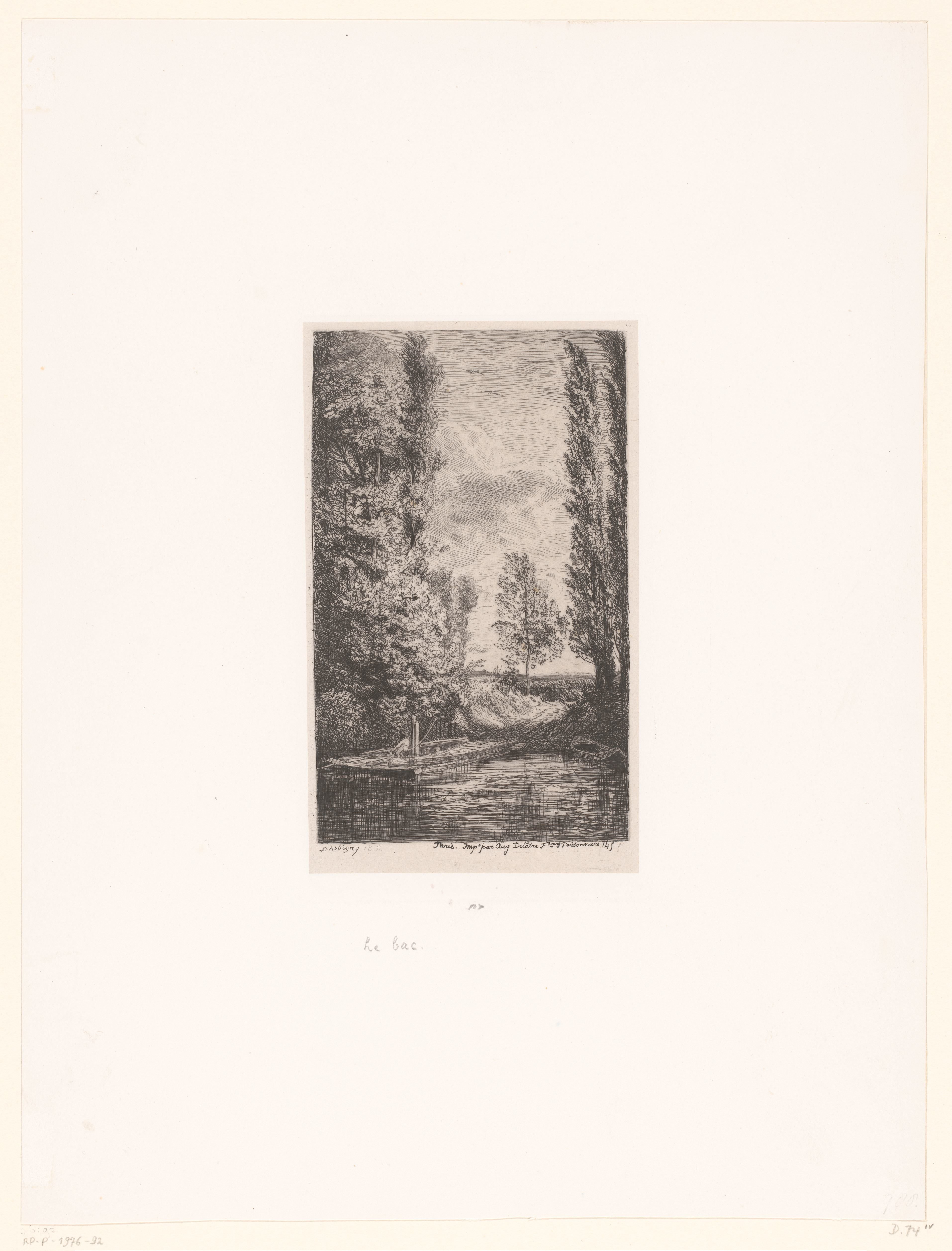 Landschap met ponton