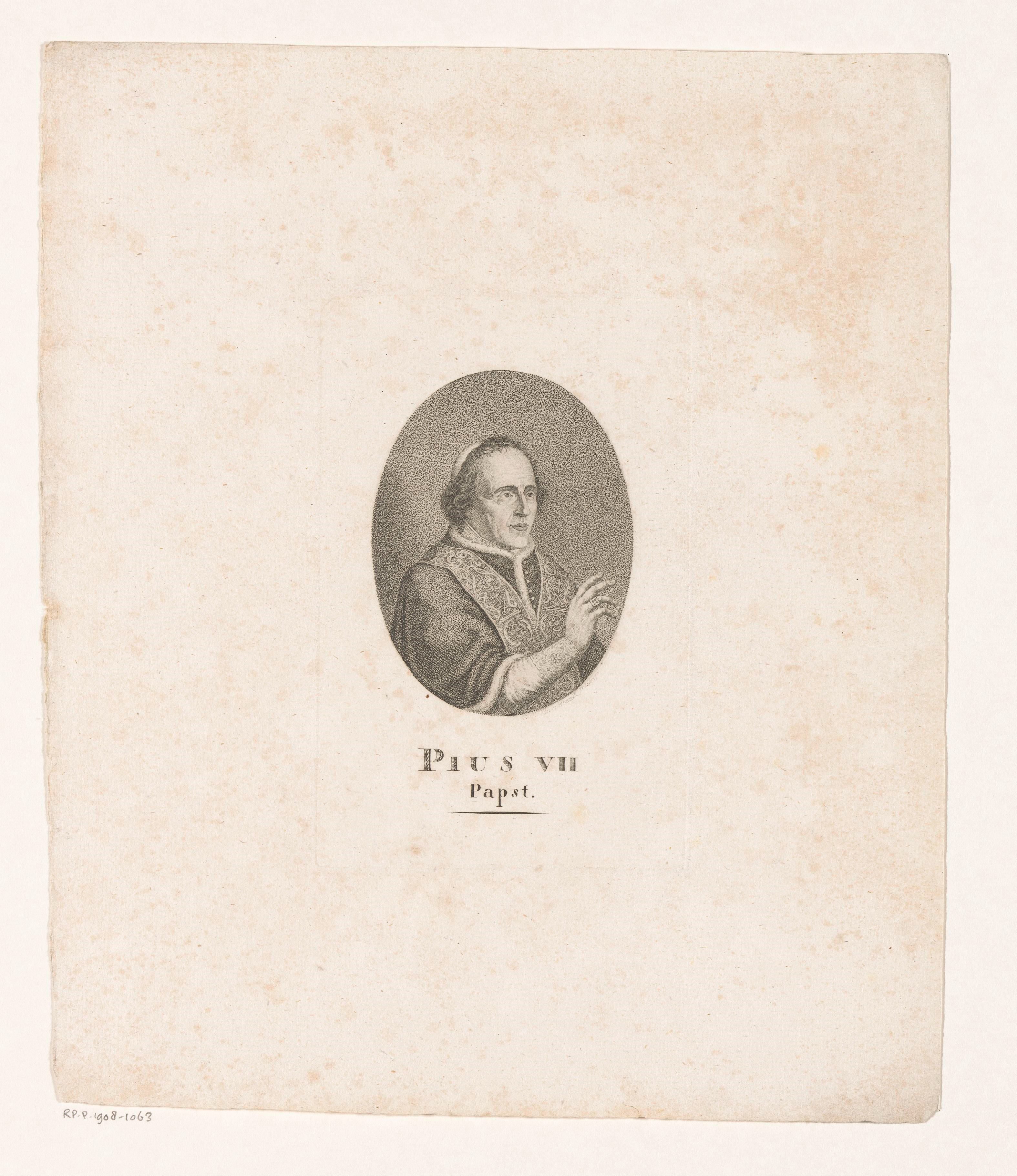 Portret van paus Pius VII