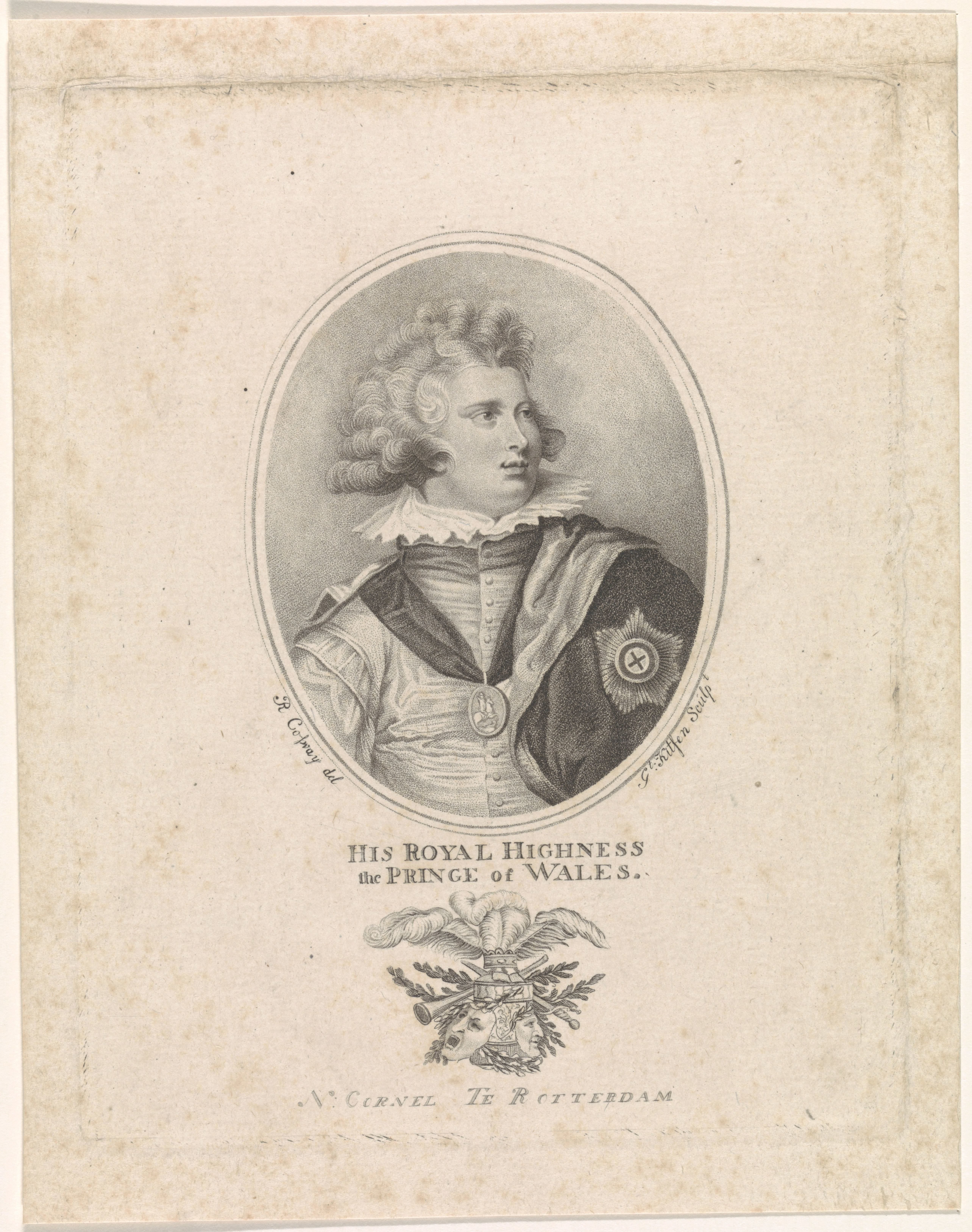 Portret van George IV, koning van Engeland en Hannover