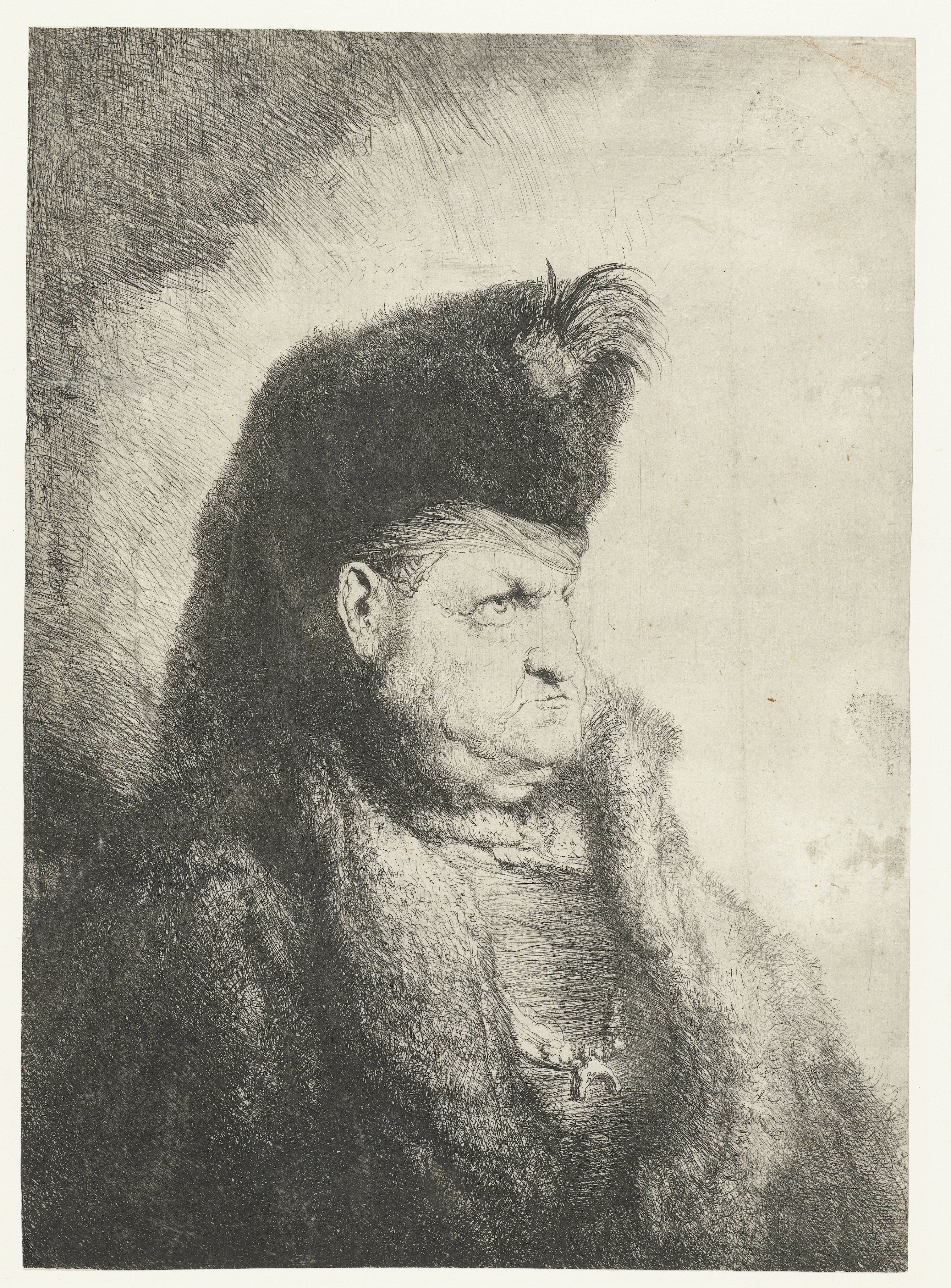 Bust of an Oriental with a Fur Hat