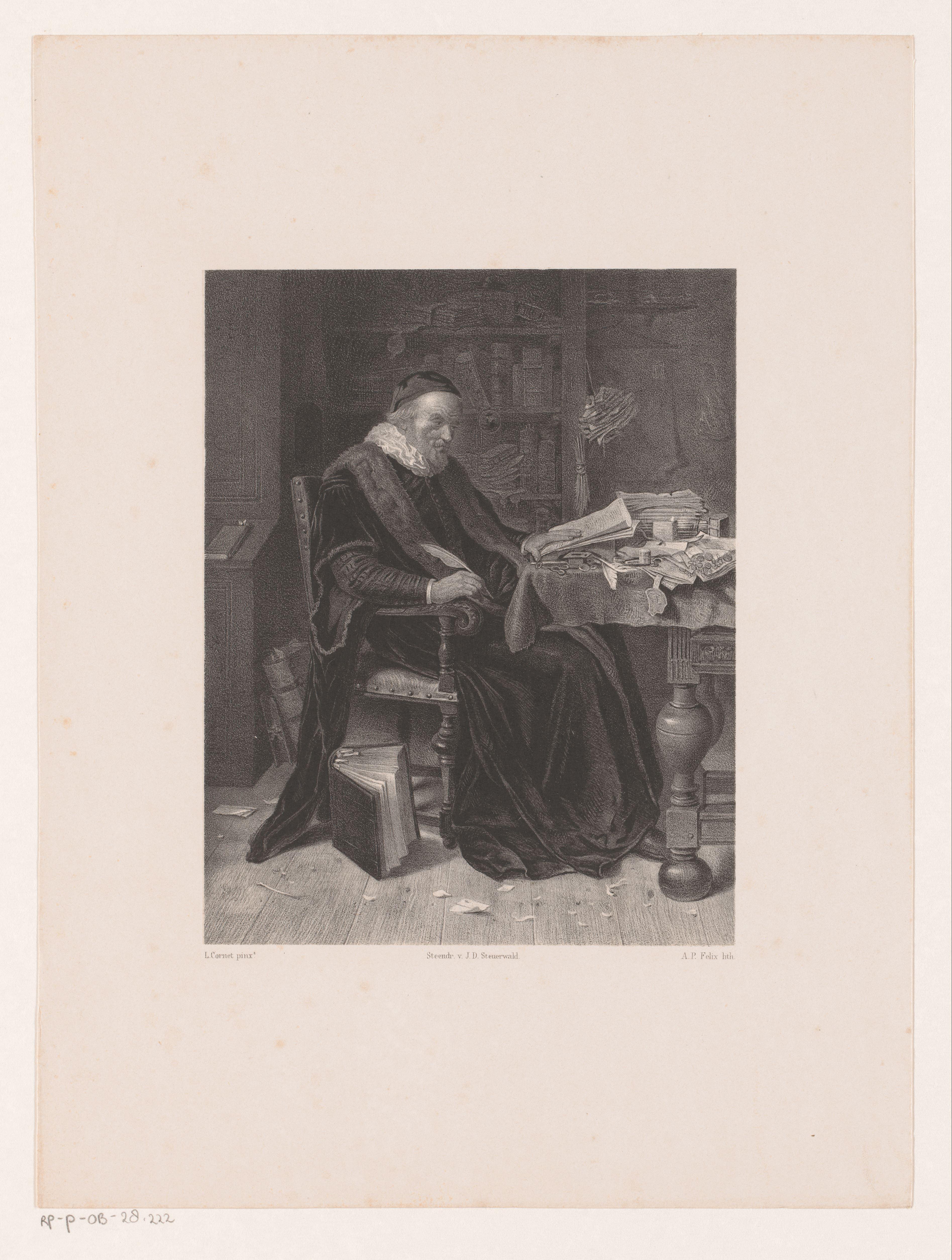 Portret van Pieter Christiaensz. Bor