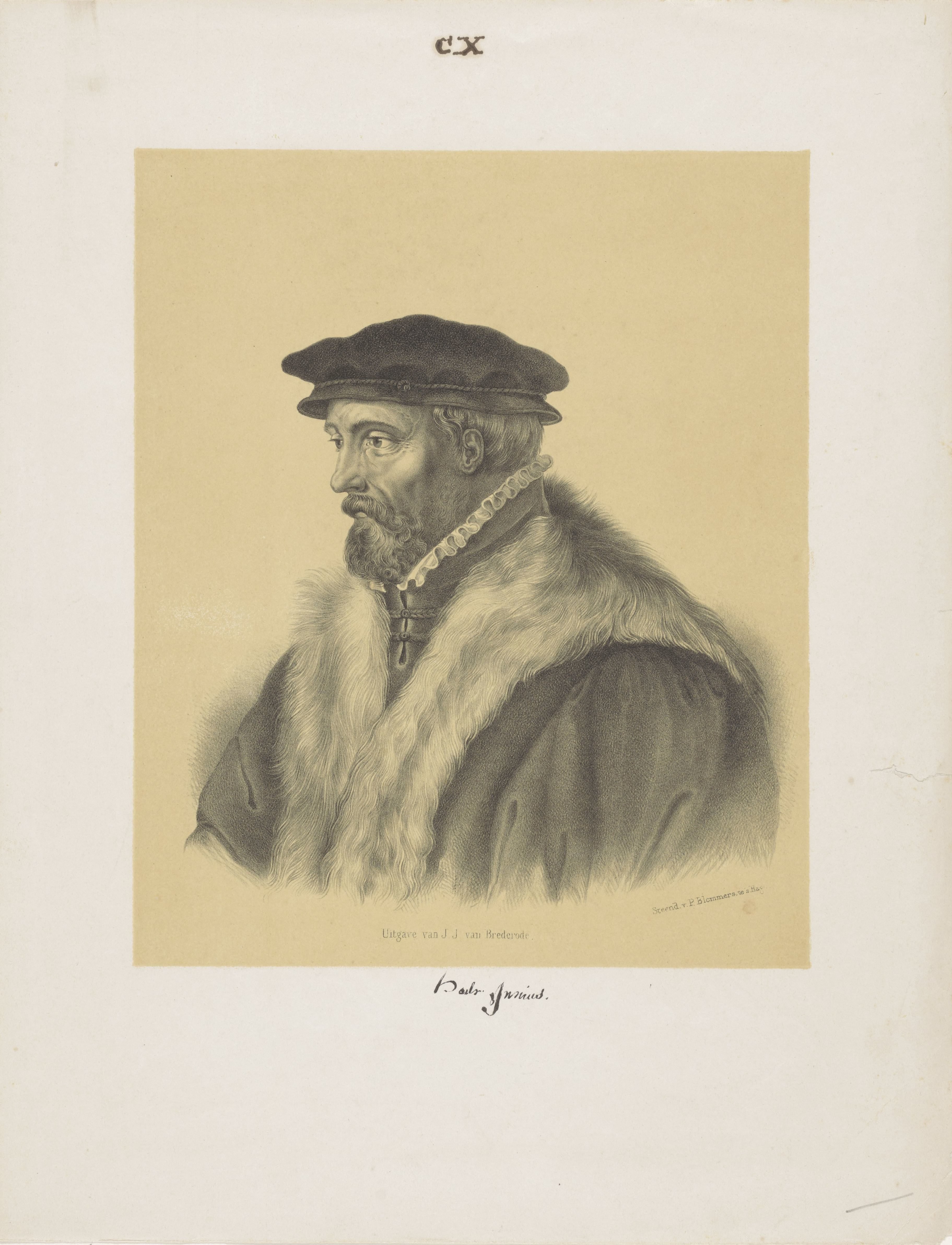 Portret van Hadrianus Junius