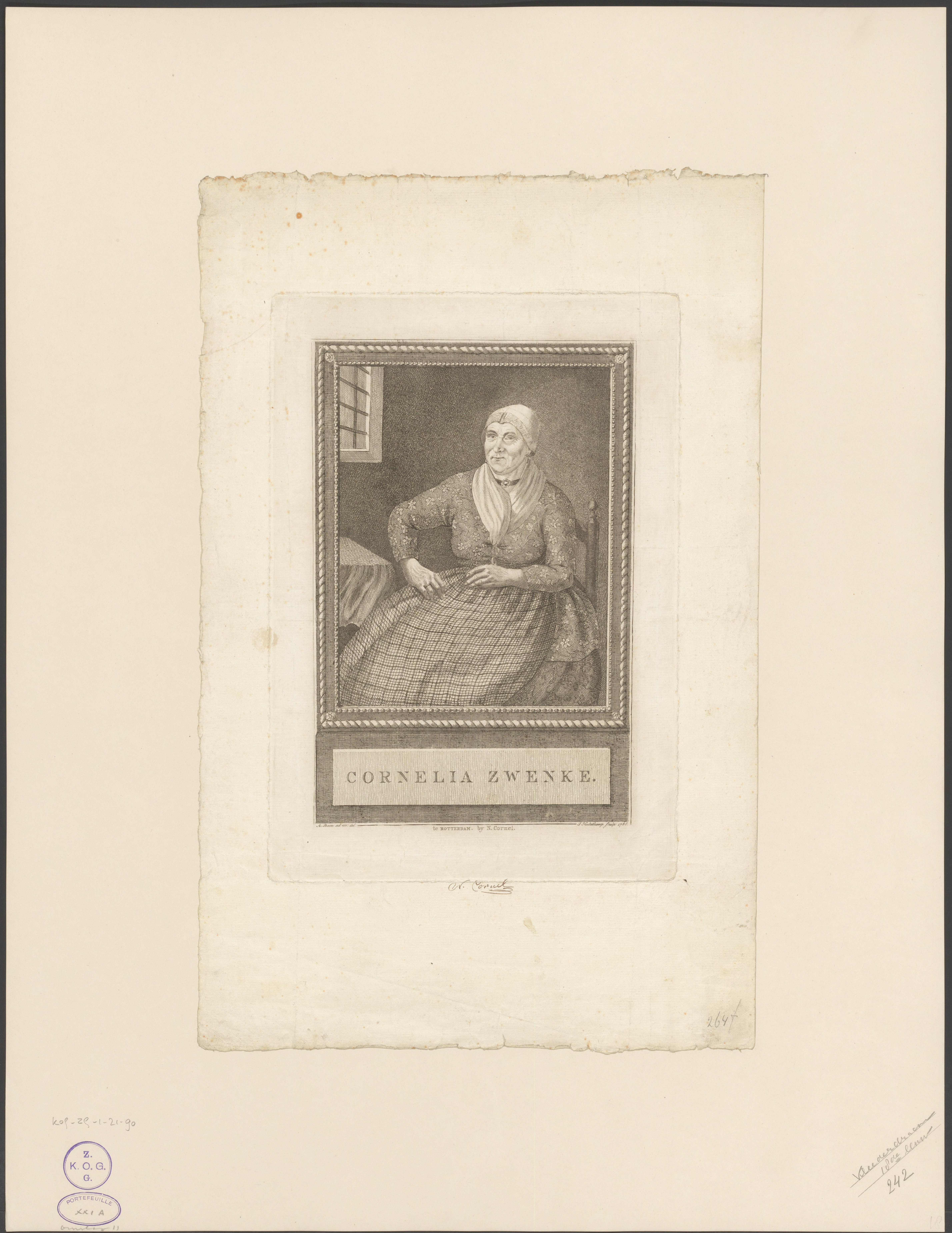 Portret van Cornelia Toppen, 1786