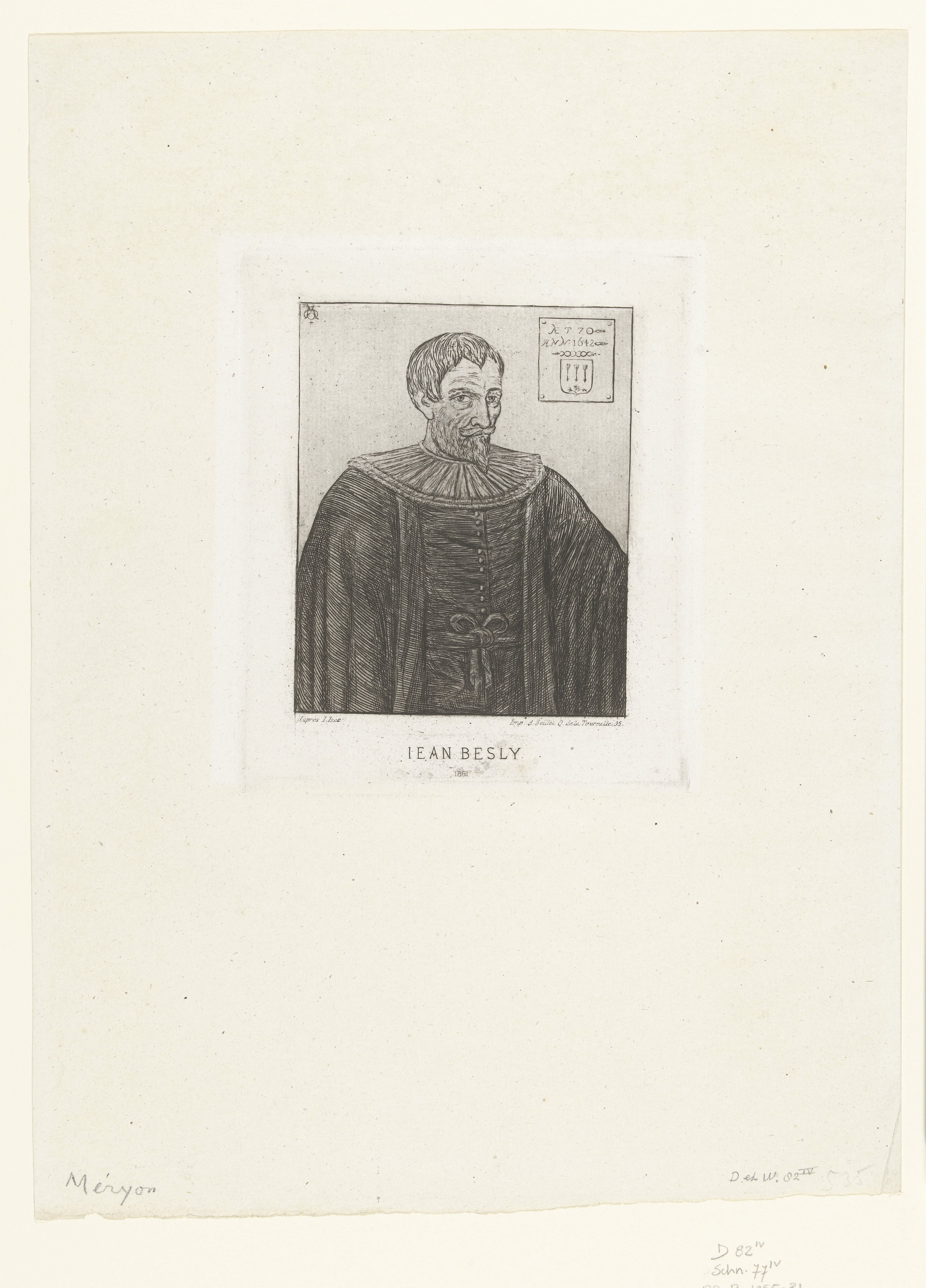 Portret van historicus Jean Besley