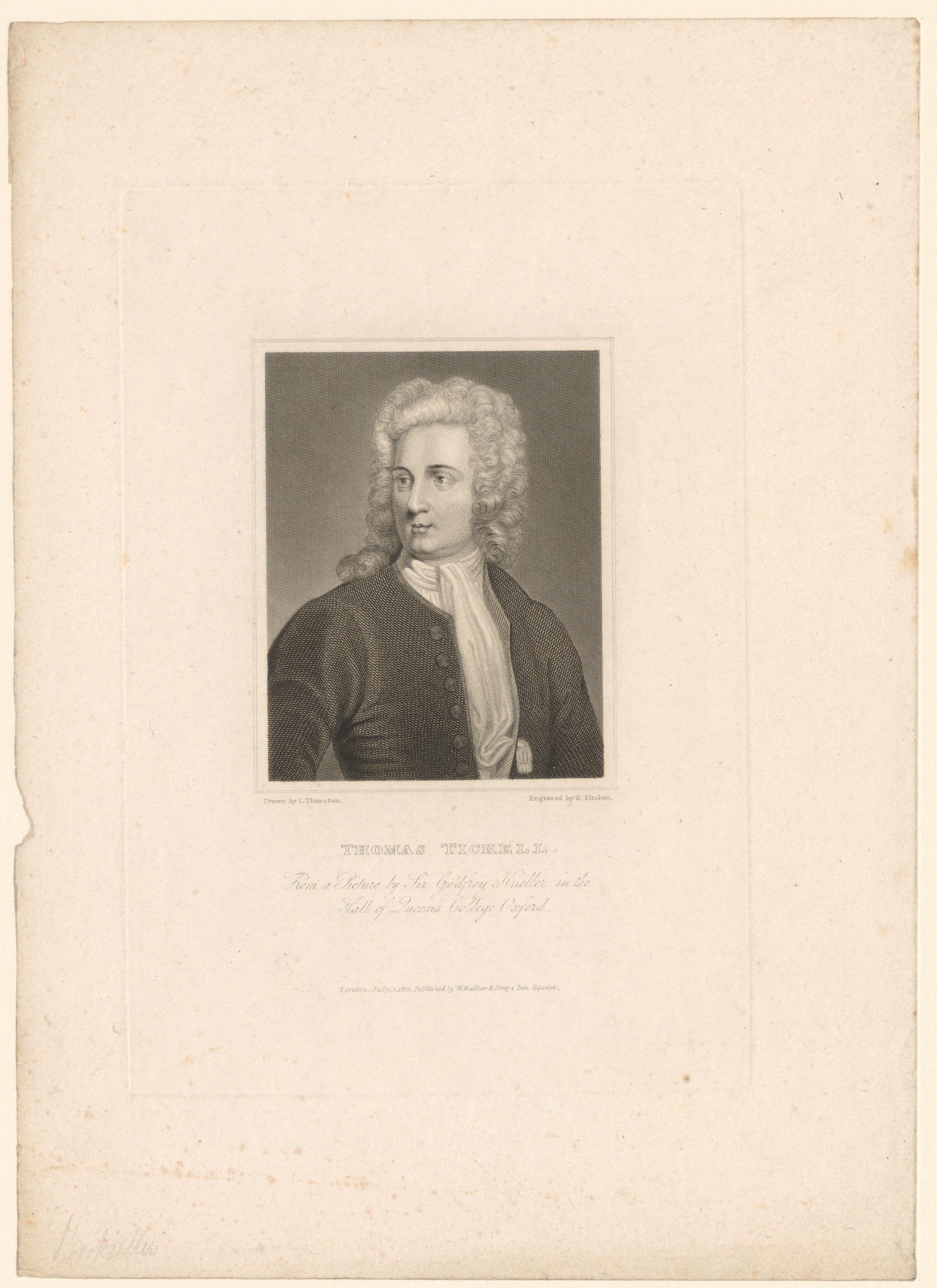 Portret van Thomas Tickell