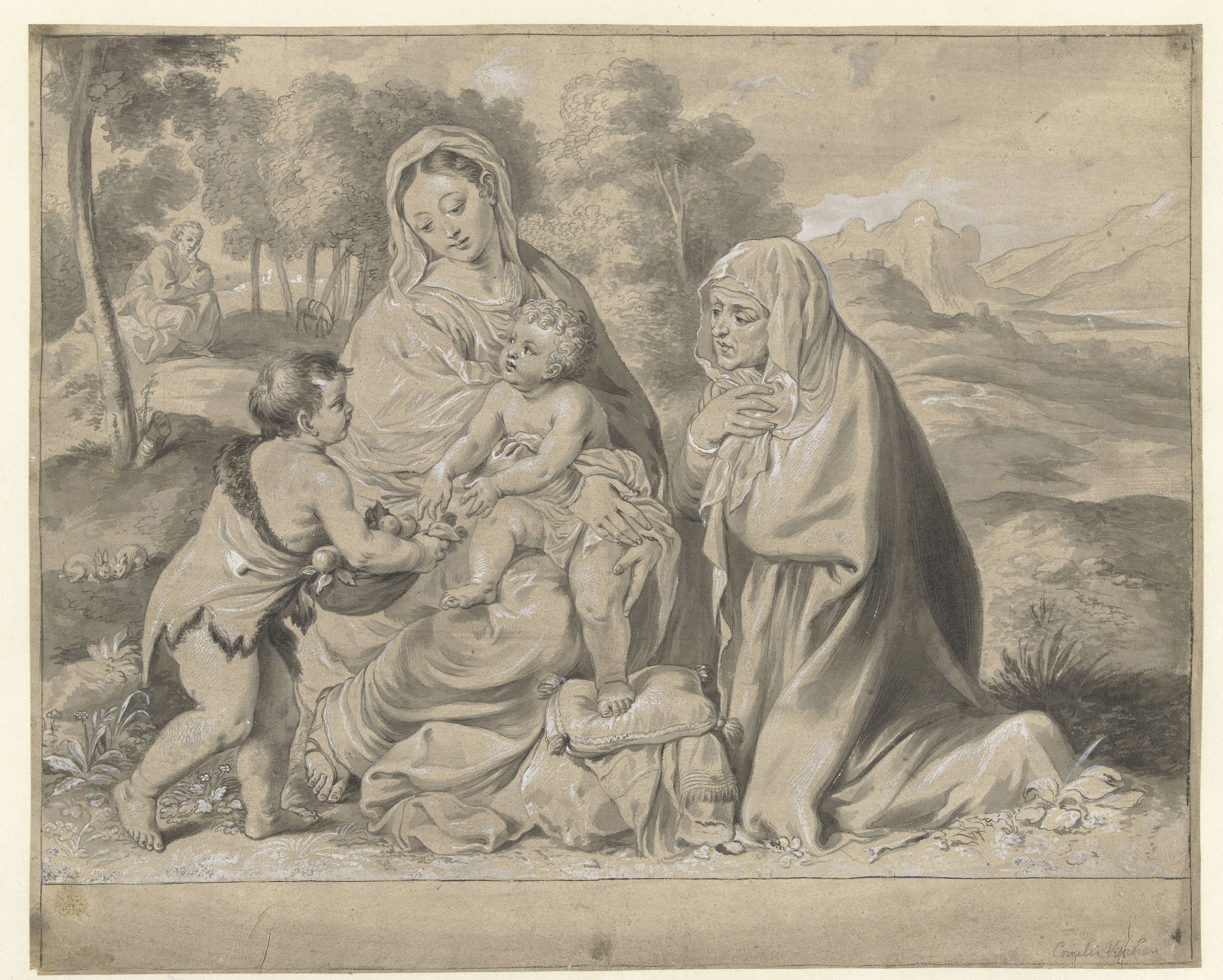 Holy Family with St John the Baptist and St Elisabeth