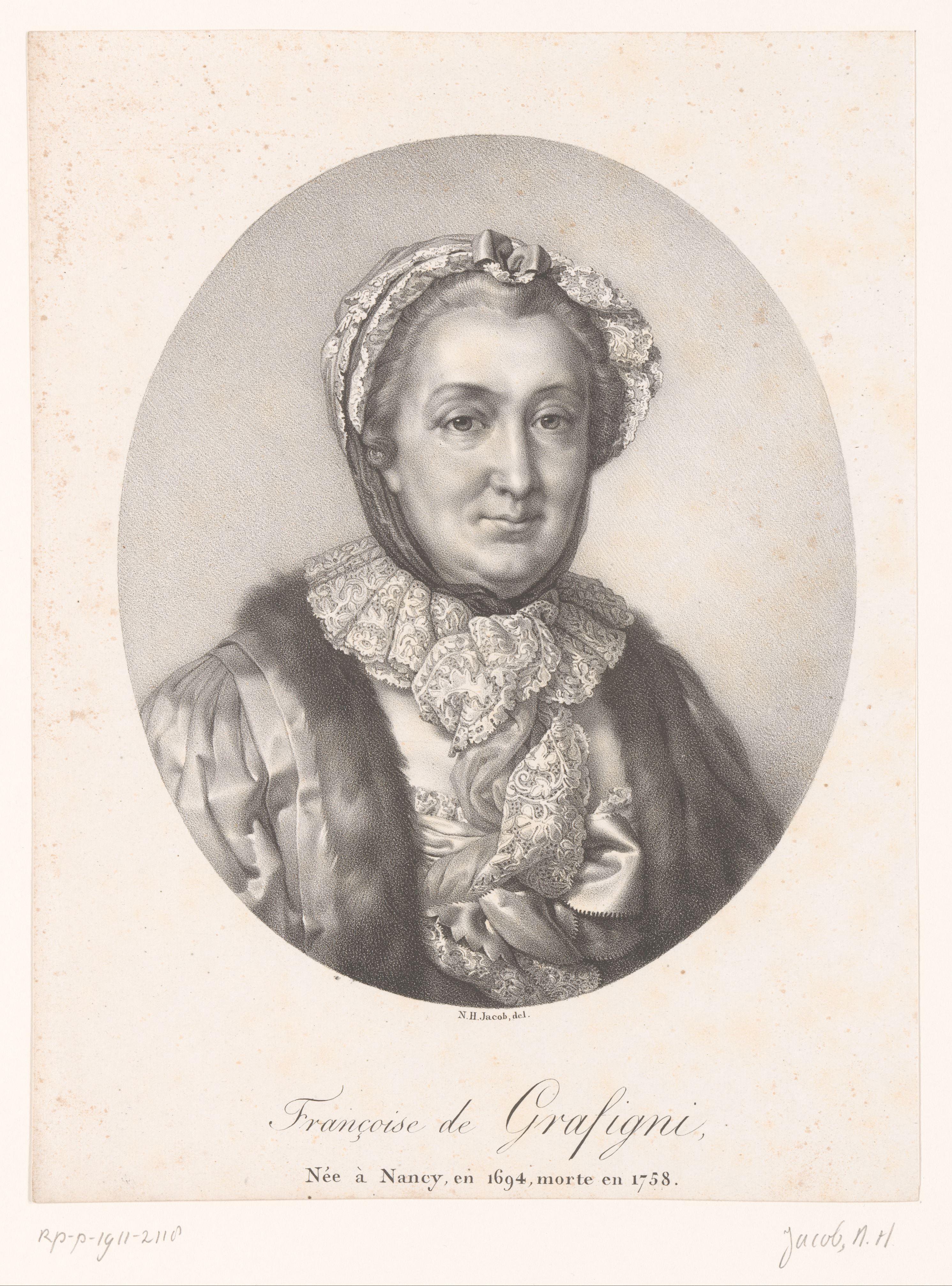Portret van Françoise de Graffigny