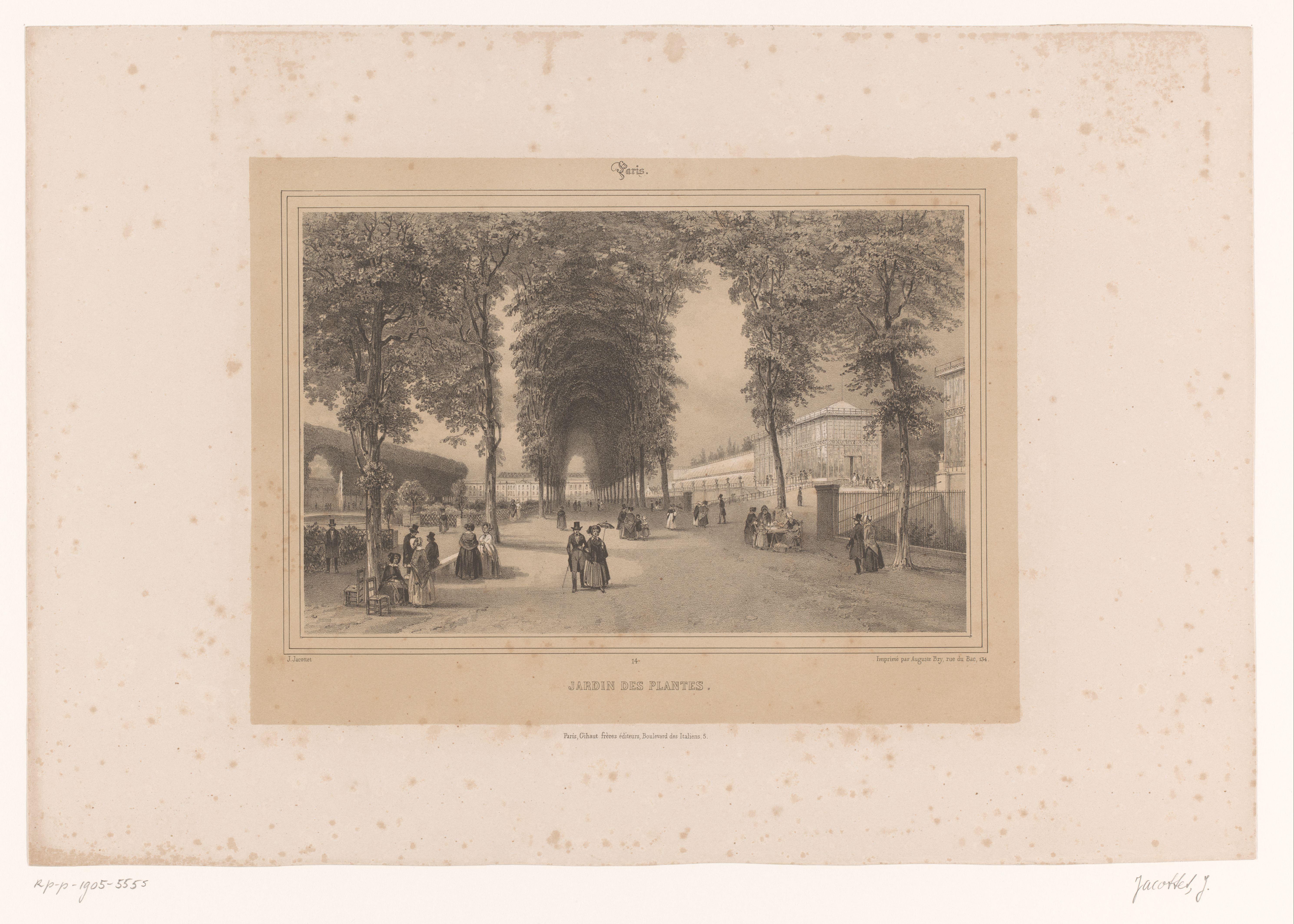 Zicht op de Jardin des Plantes