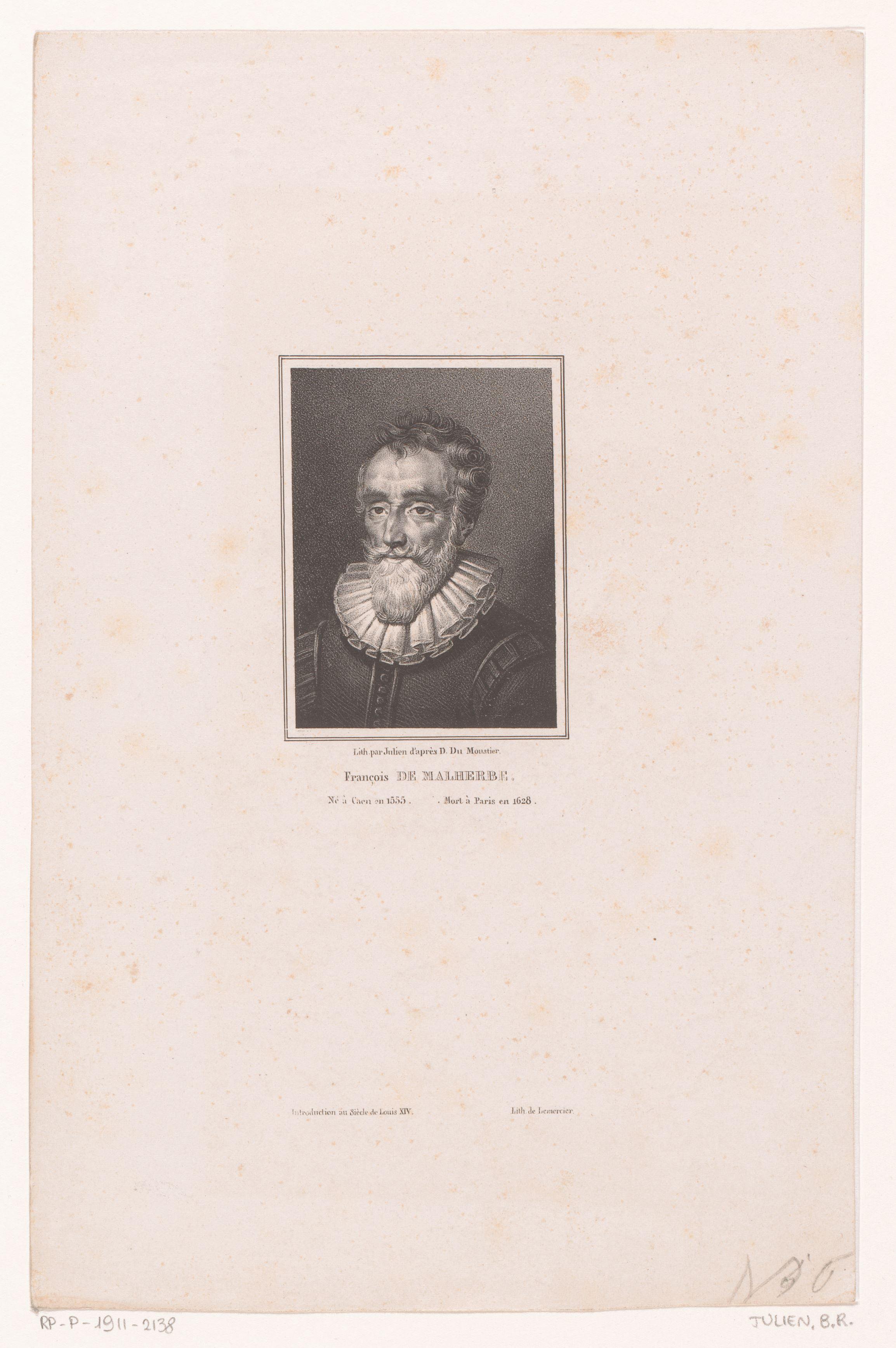 Portret van François de Malherbe