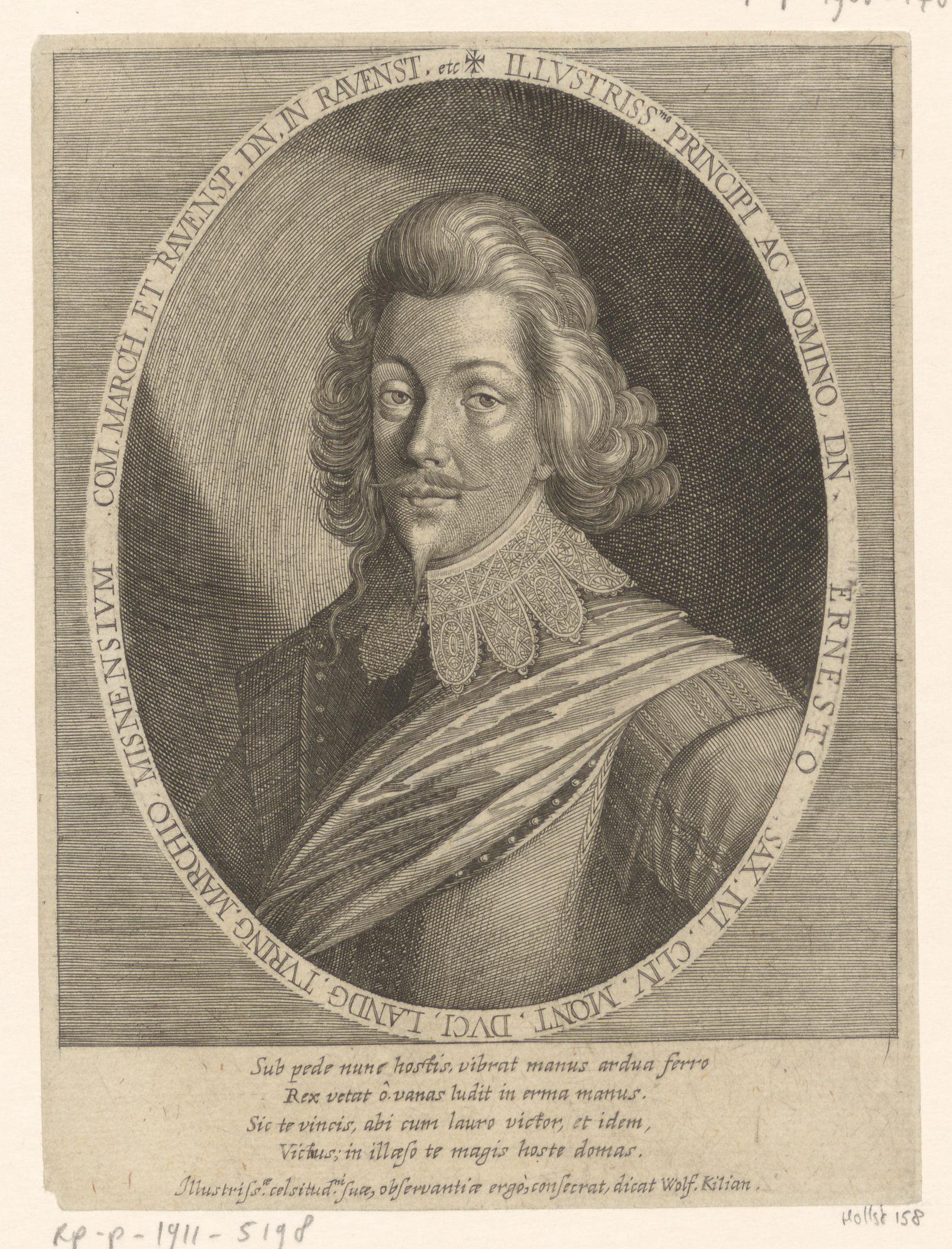 Portret van Ernst I van Saksen-Gotha-Altenburg