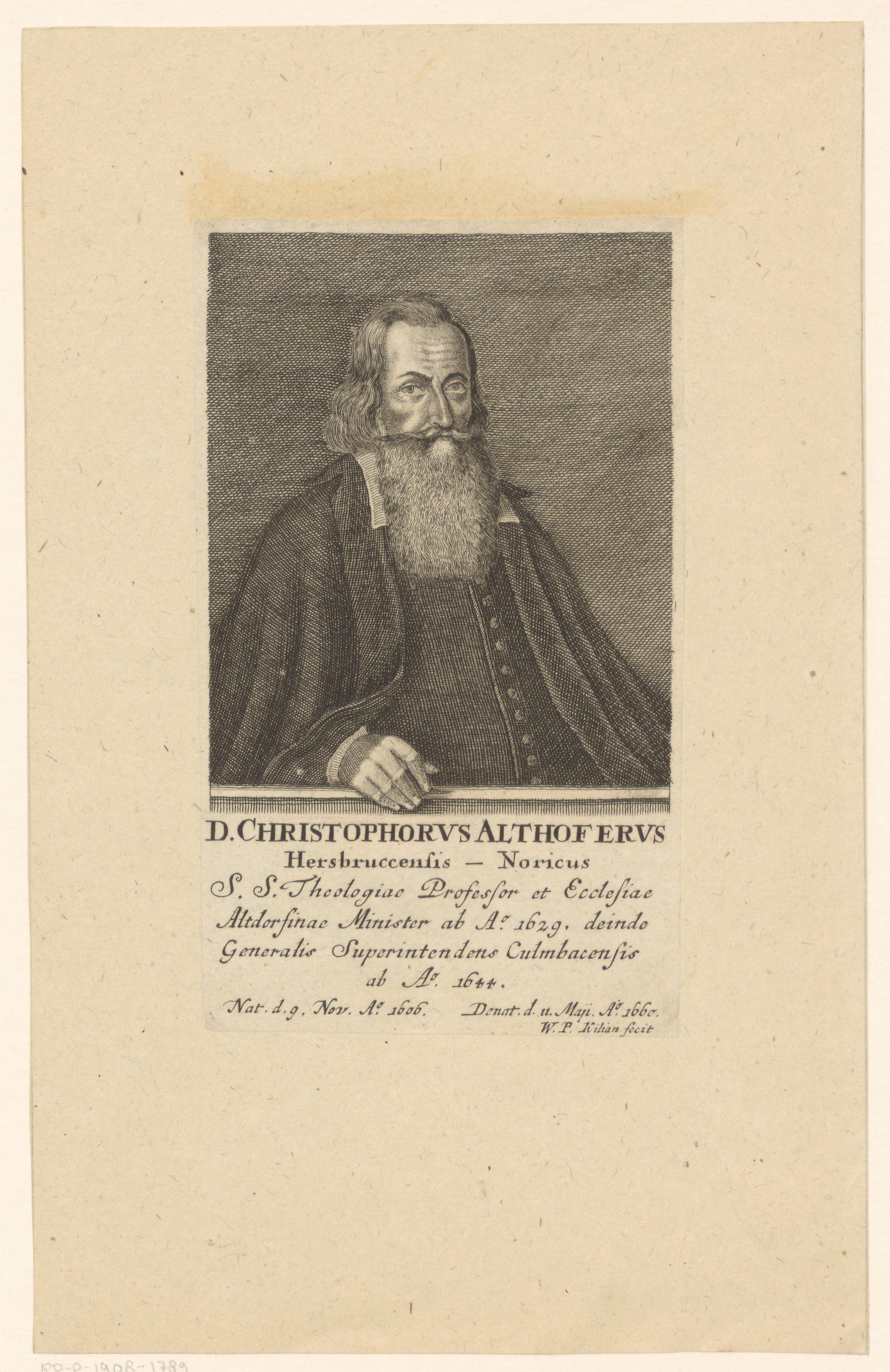 Portret van Christoph Althofer