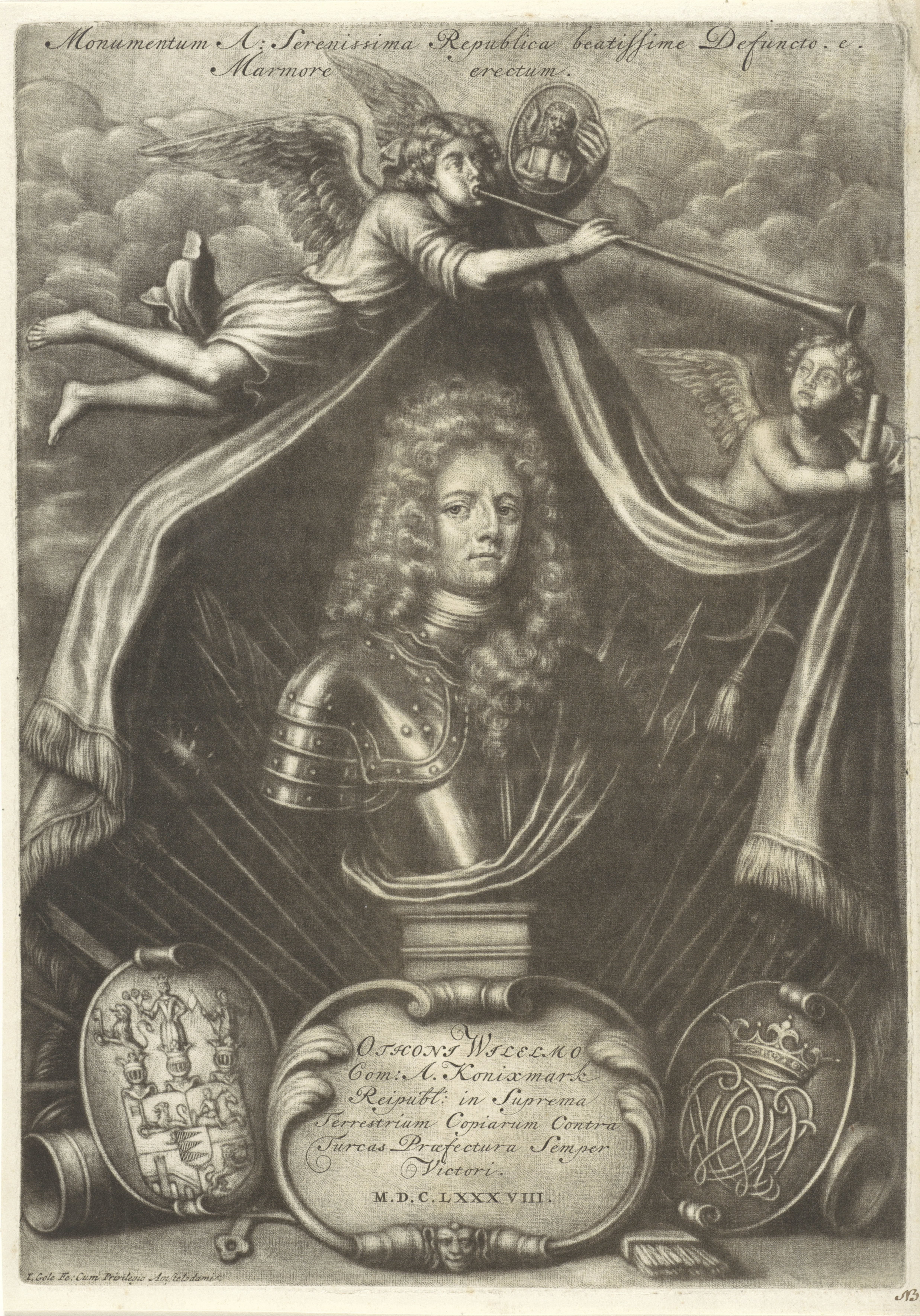 Portret van Otto Wilhelm von Königsmark