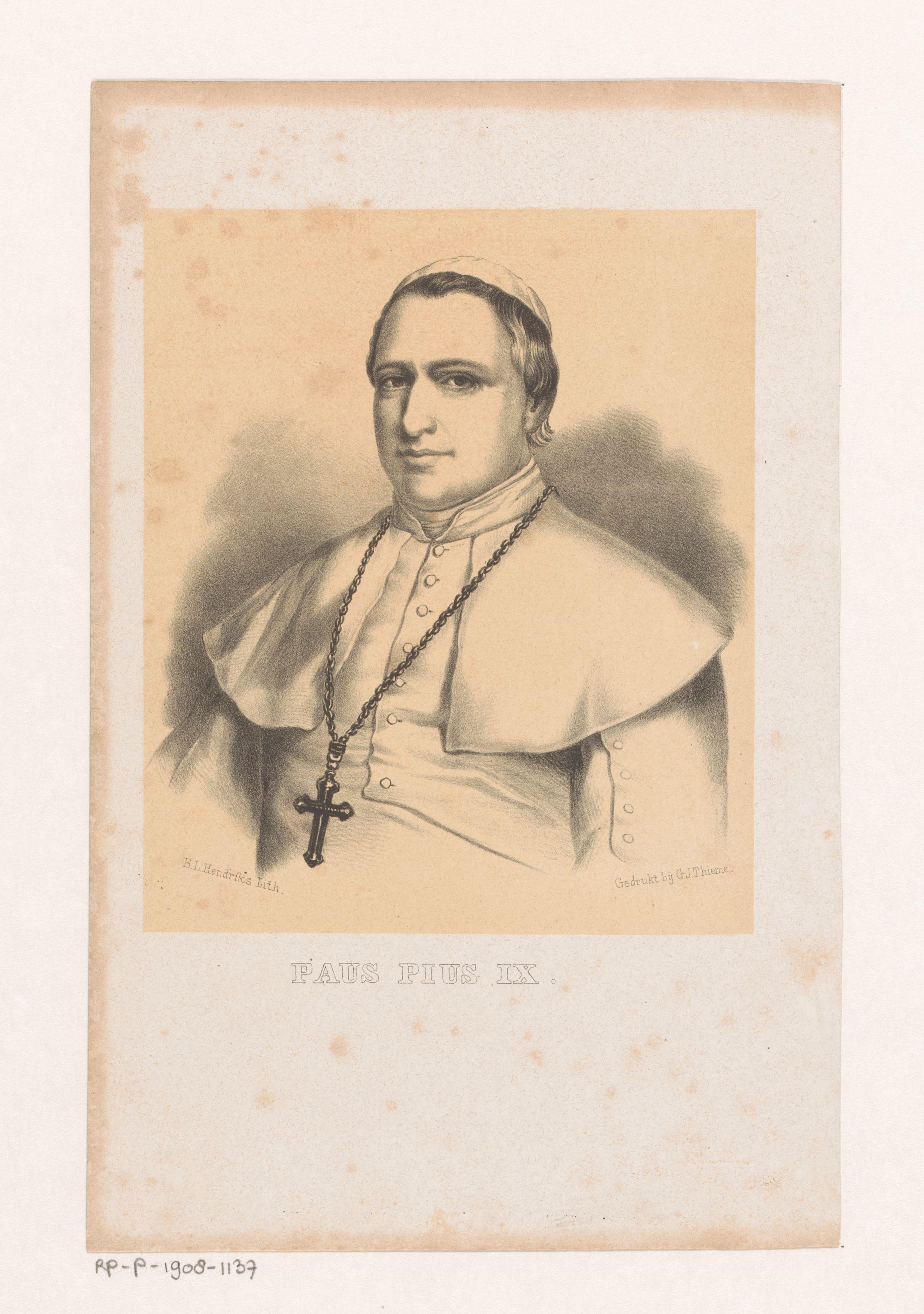 Portret van Paus Pius IX