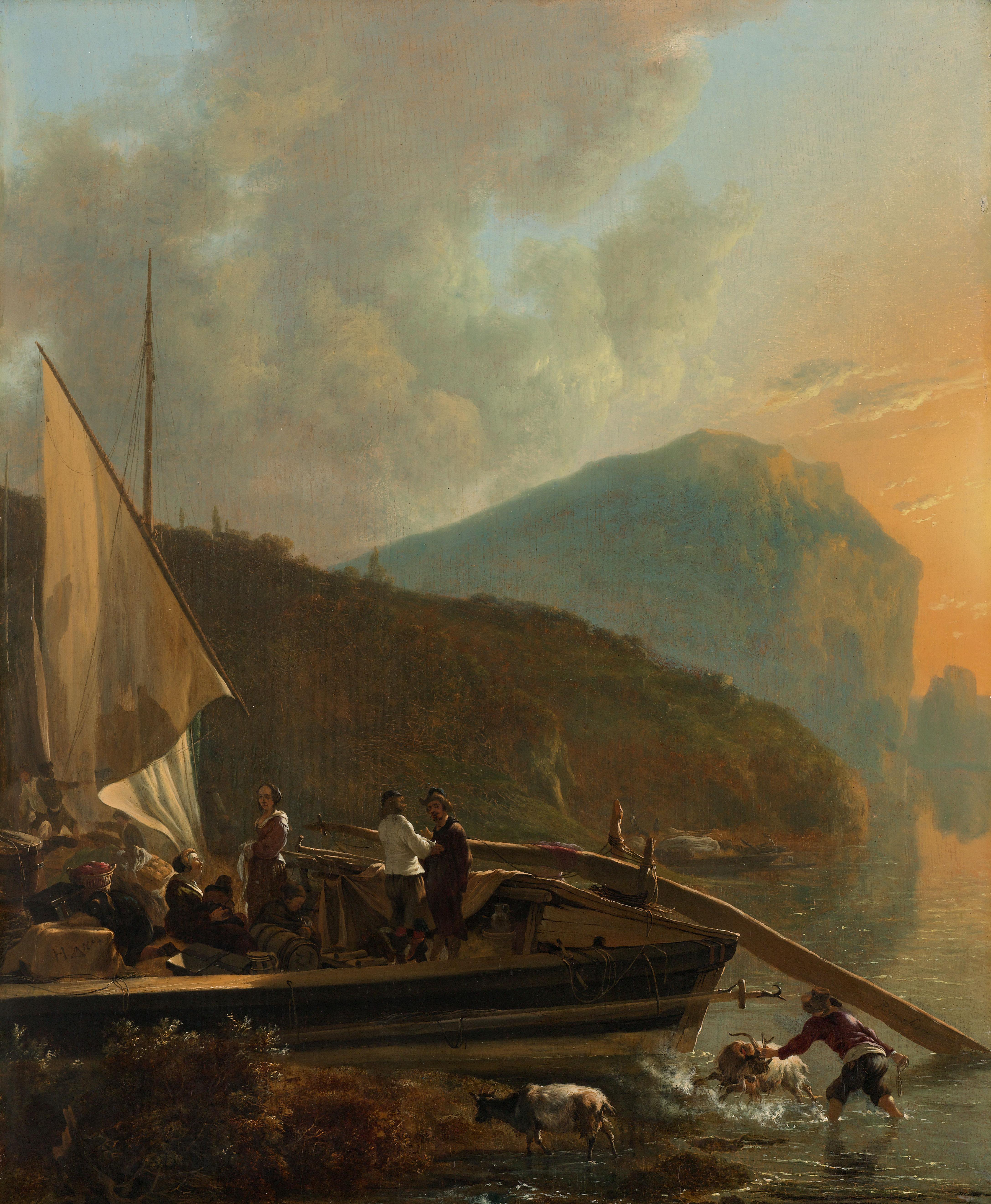 Italiaans rivierlandschap
