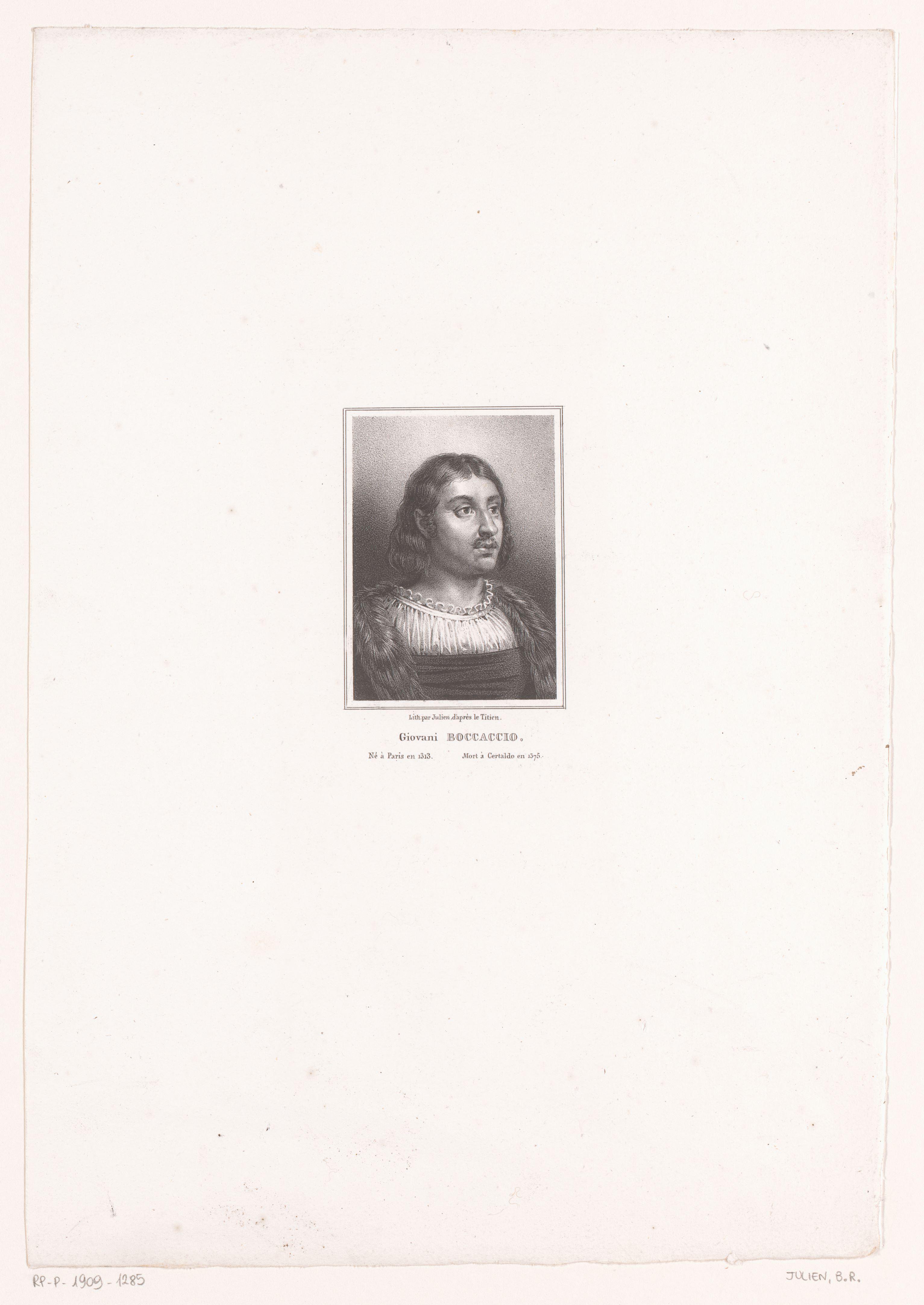 Portret van Giovanni Boccaccio