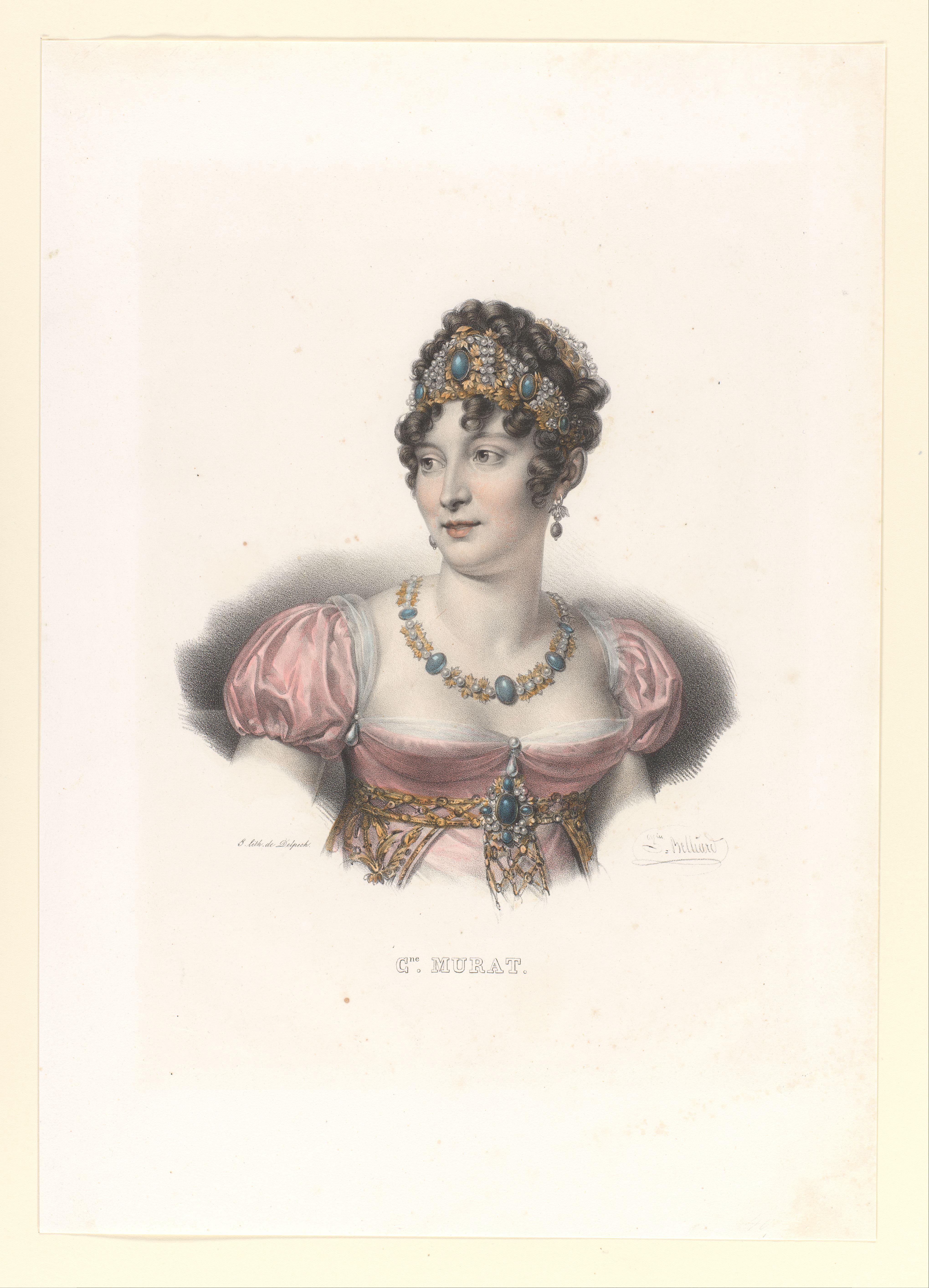 Portret van Carolina Bonaparte, prinses Murat