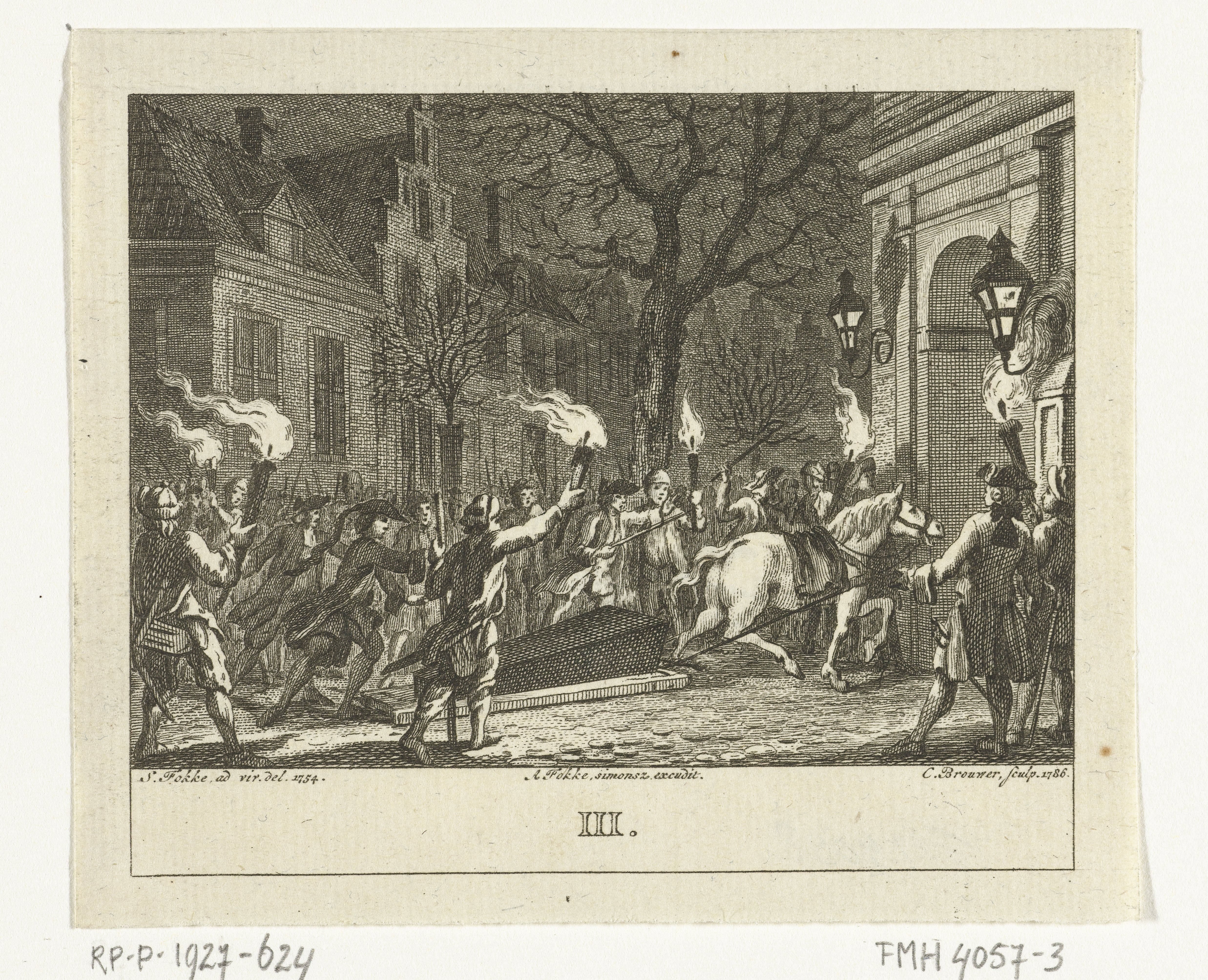 Begrafenis van Daniël Raap te Amsterdam in 1754