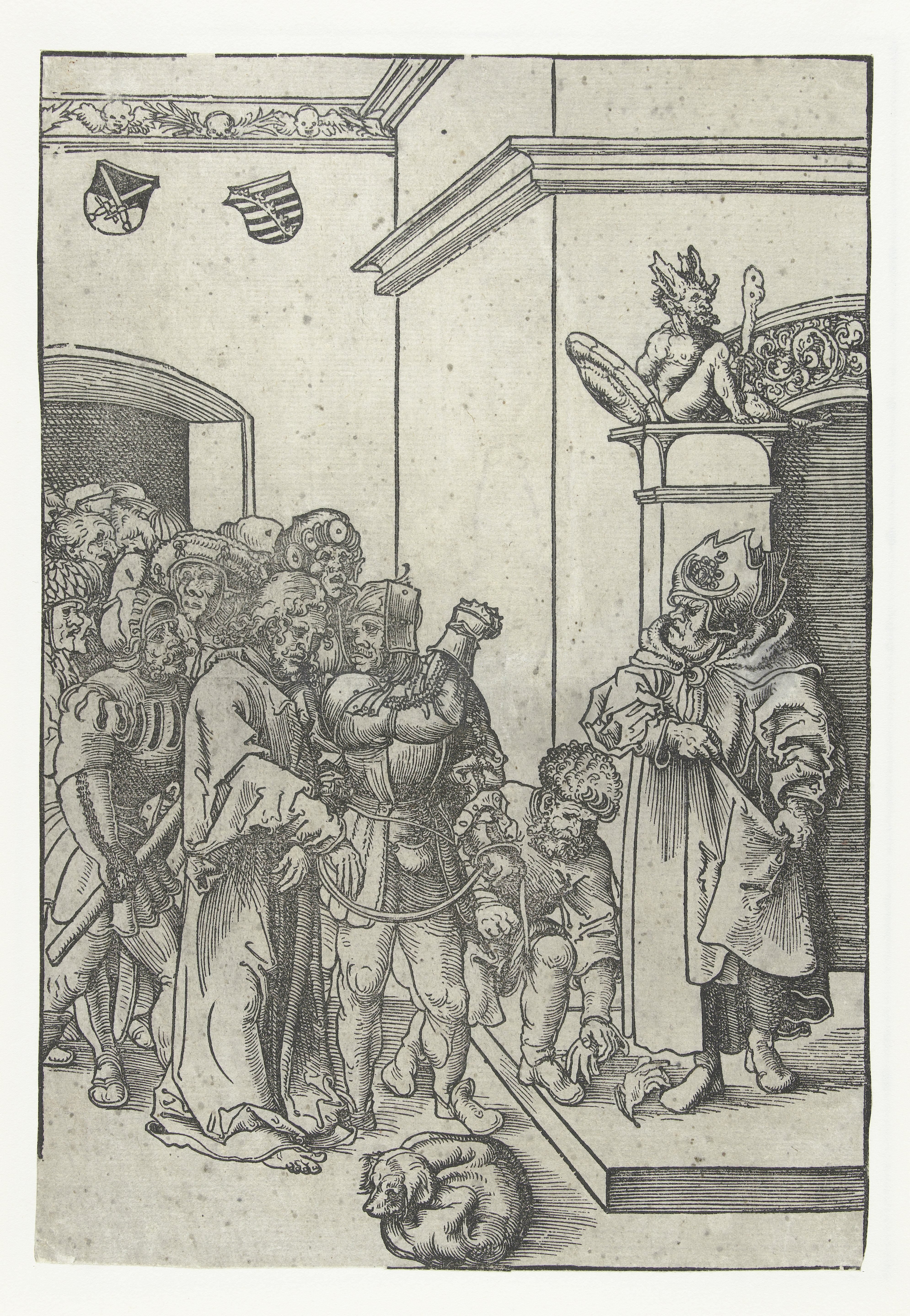 Christus voor Kajafas geleid