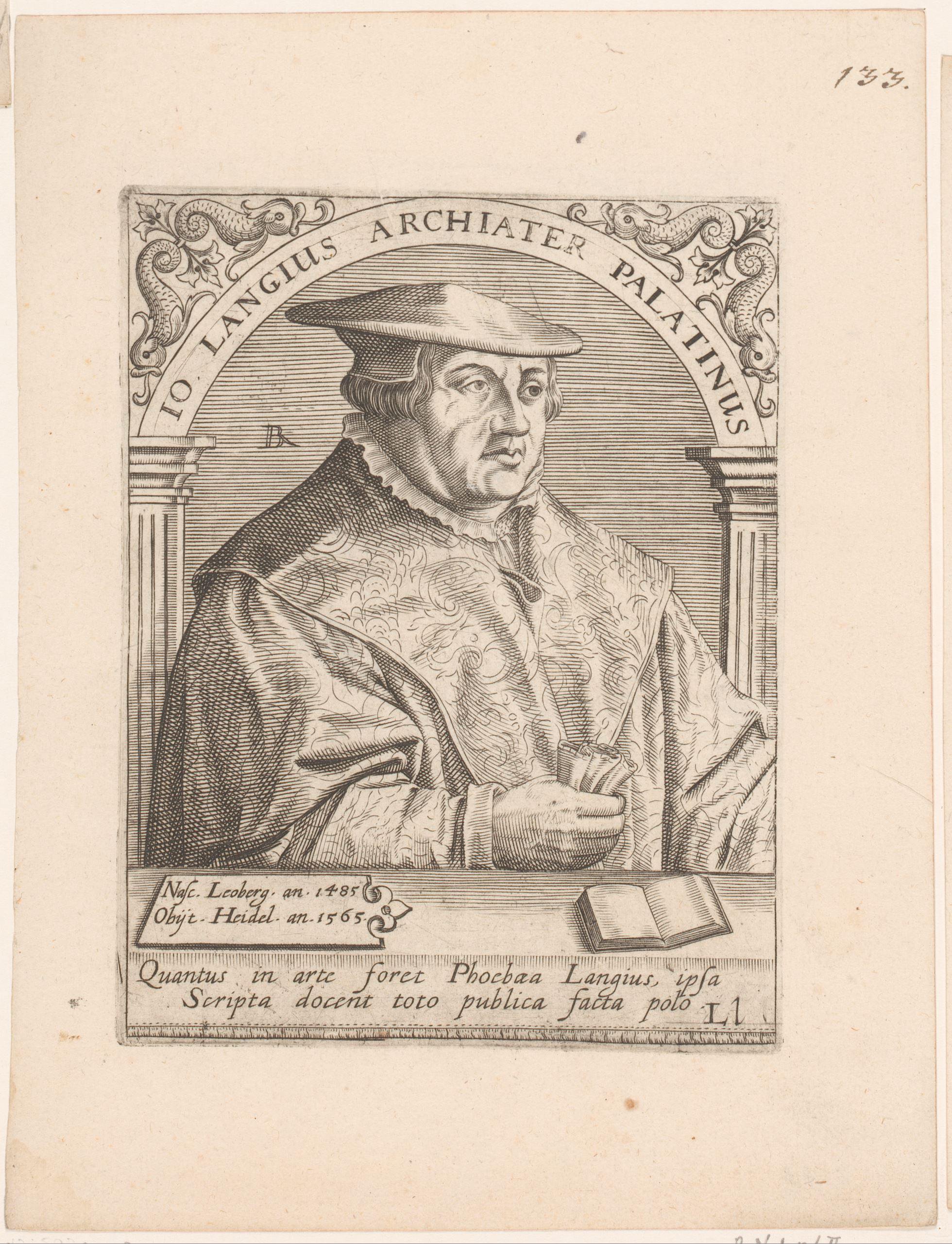 Portret van Johannes Lange