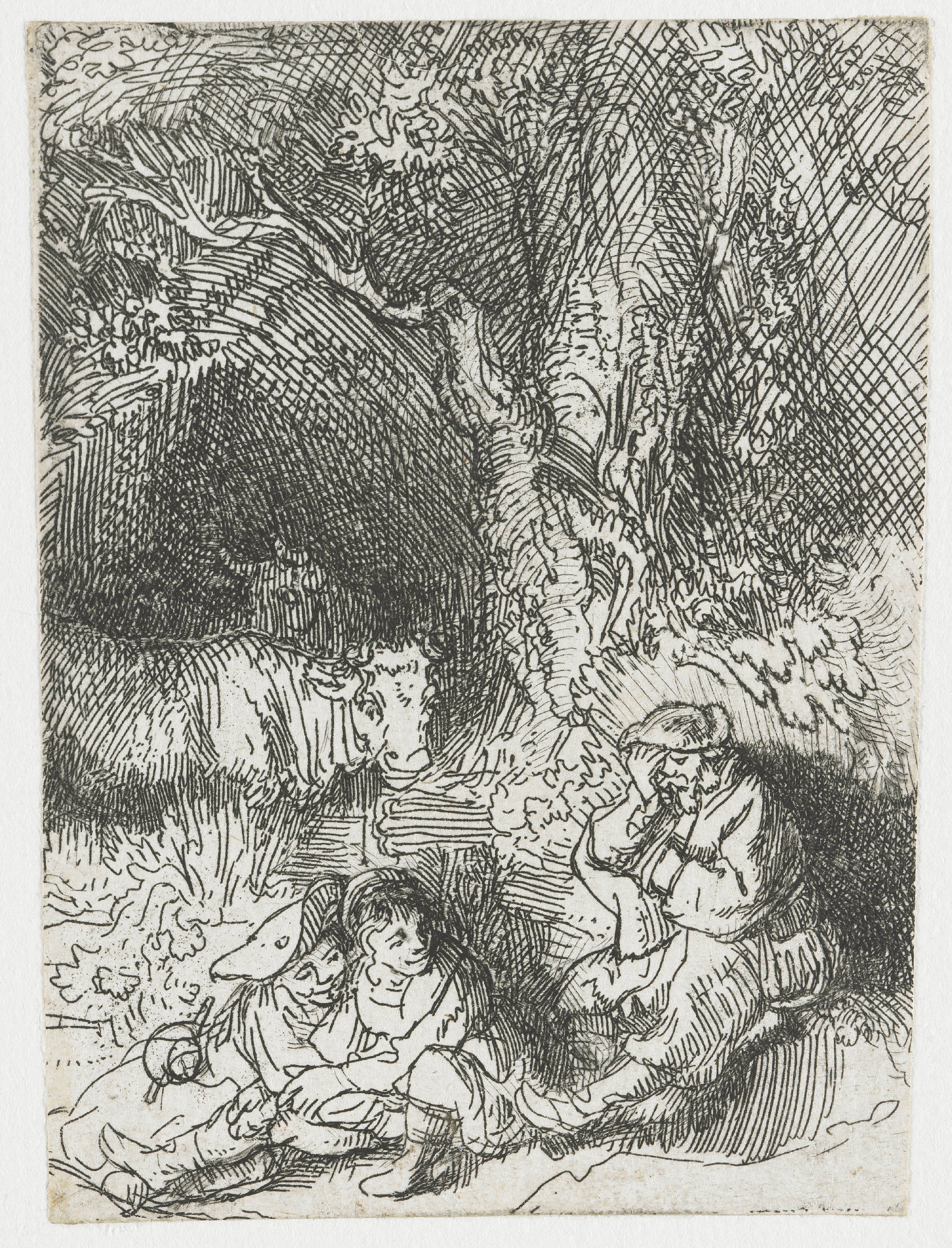 The sleeping herdsman