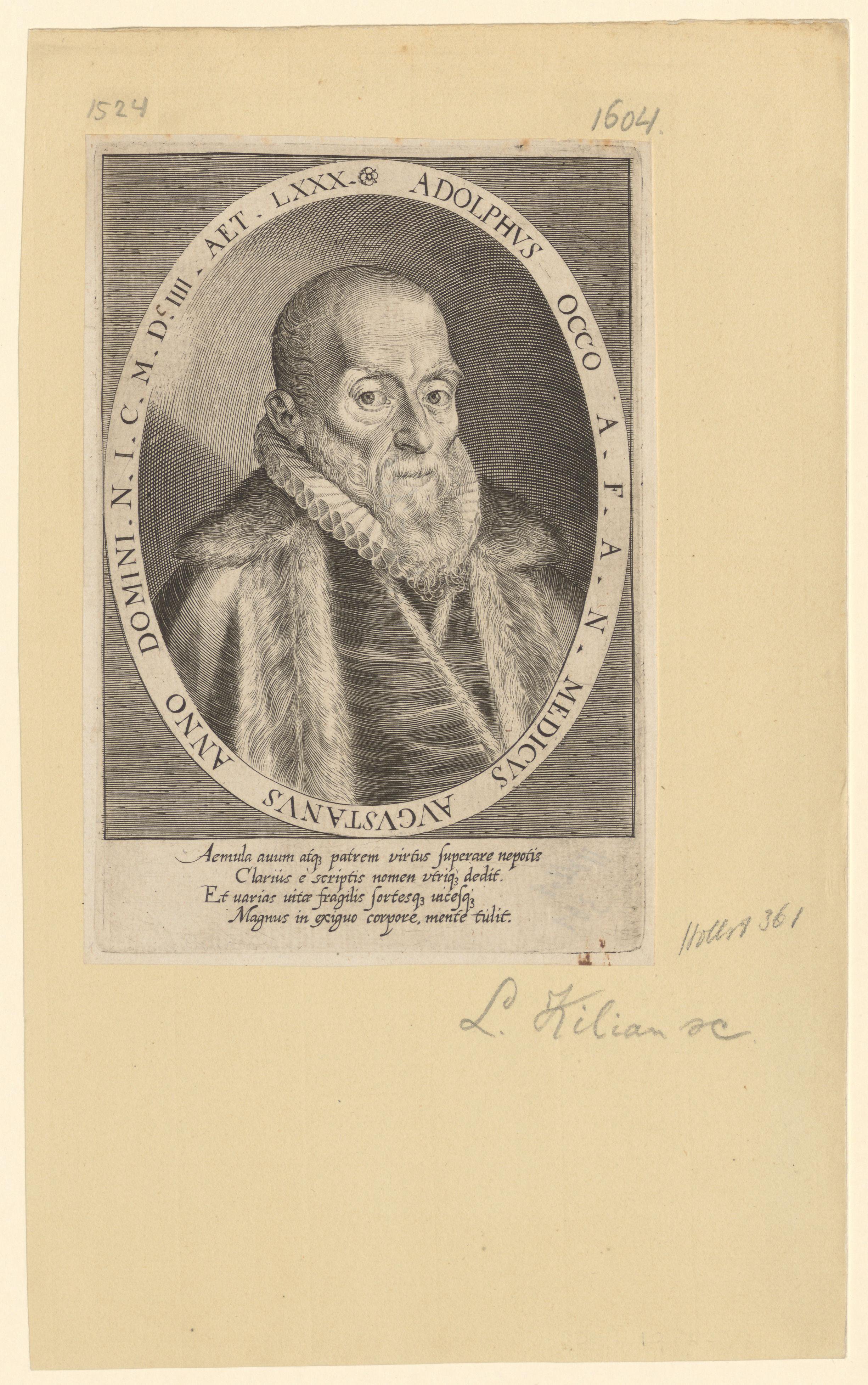 Portret van Adolph Occo op 80-jarige leeftijd